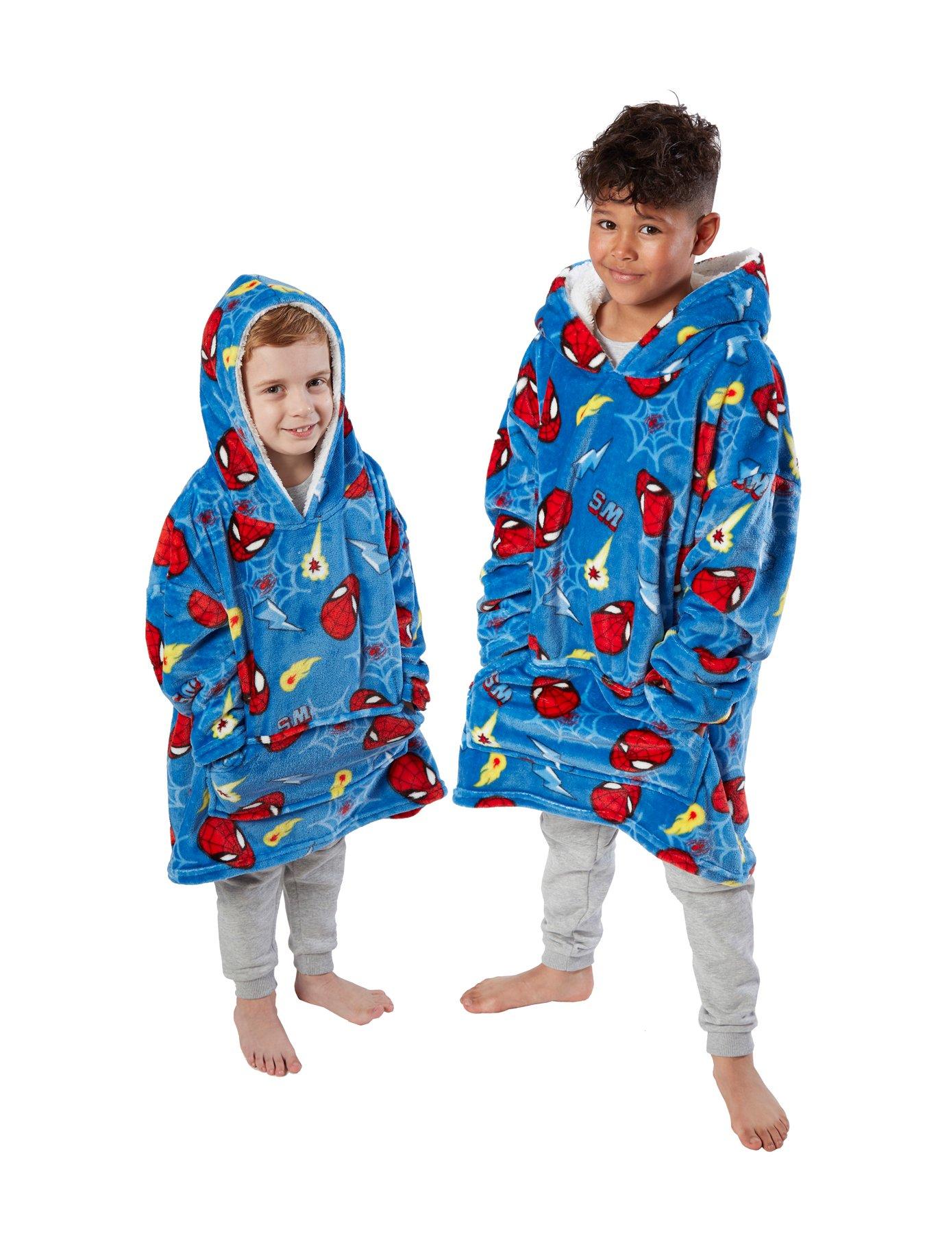 spiderman-webs-childrens-wearable-hooded-blanket-poncho-nbsppre-school-multioutfit