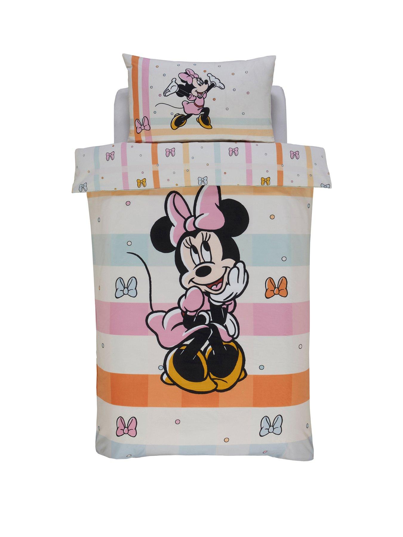 Image 2 of 7 of undefined Minnie Mouse Pastel Bow Single Duvet Cover Set - Multi