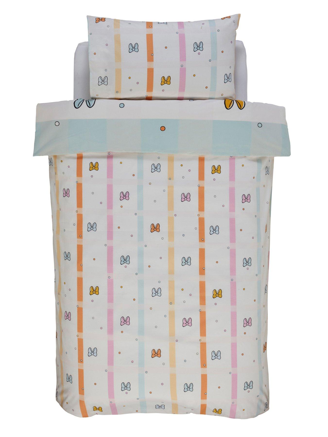 Image 3 of 7 of undefined Minnie Mouse Pastel Bow Single Duvet Cover Set - Multi