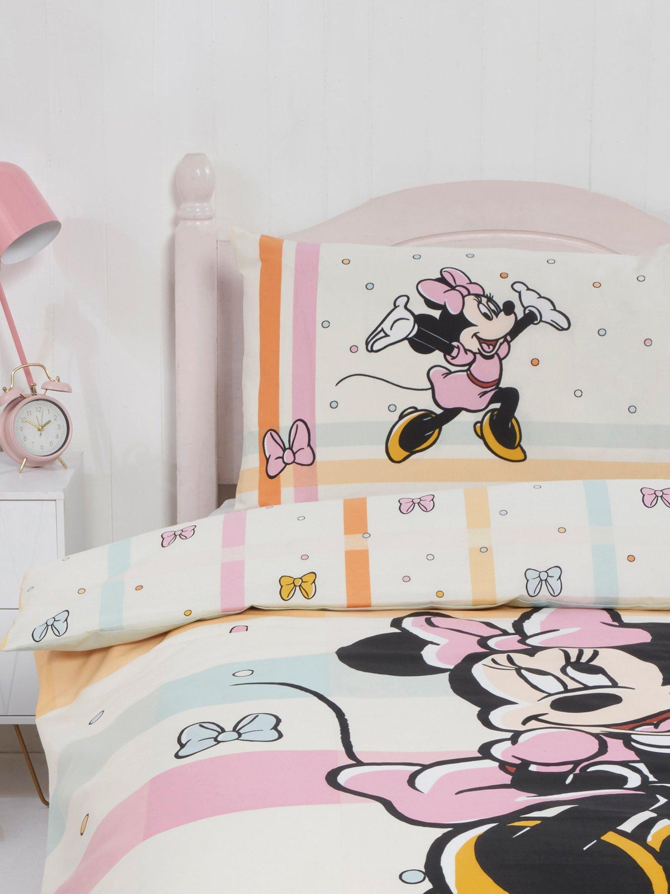 Image 4 of 7 of undefined Minnie Mouse Pastel Bow Single Duvet Cover Set - Multi