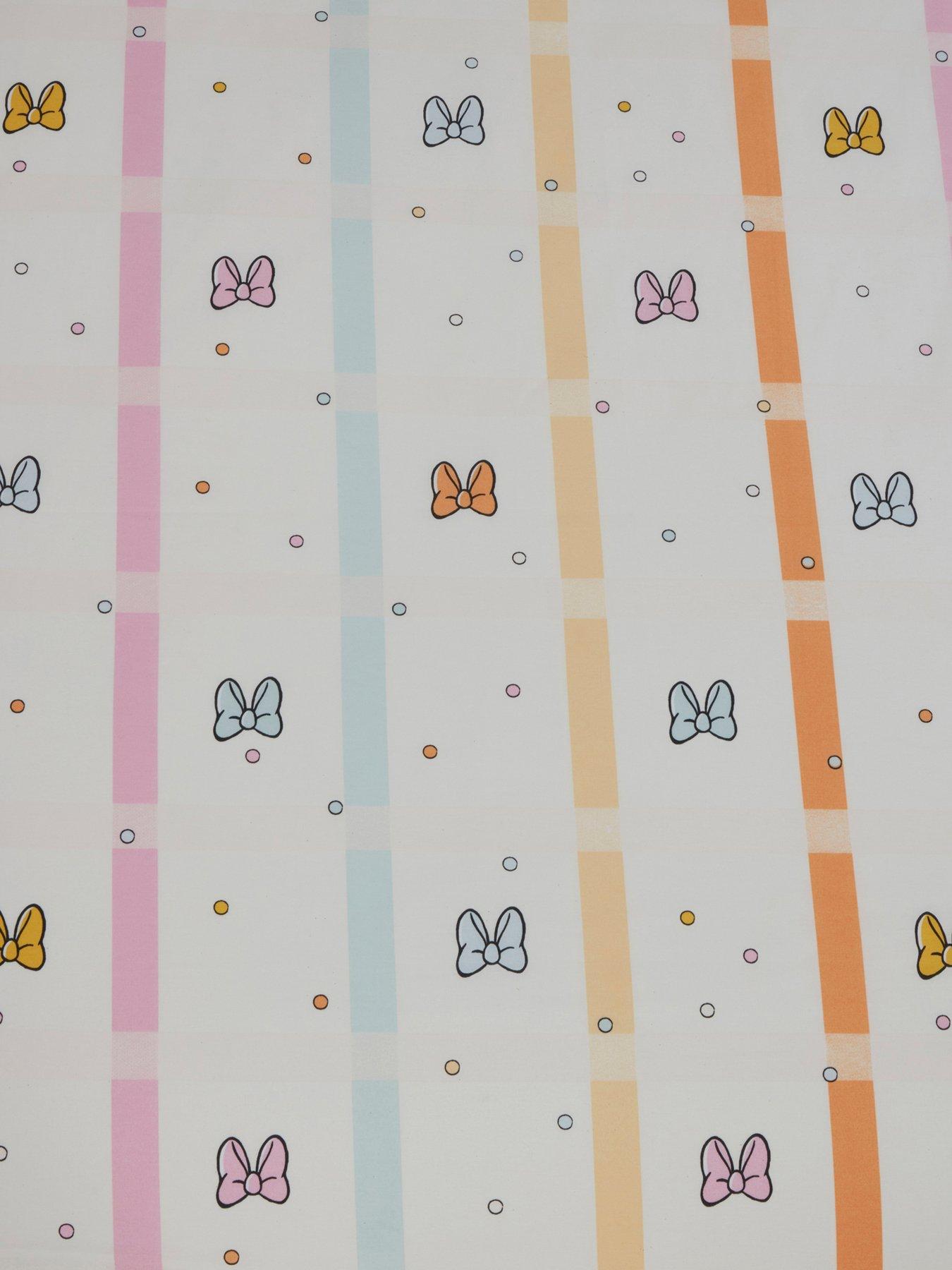 Image 6 of 7 of undefined Minnie Mouse Pastel Bow Single Duvet Cover Set - Multi