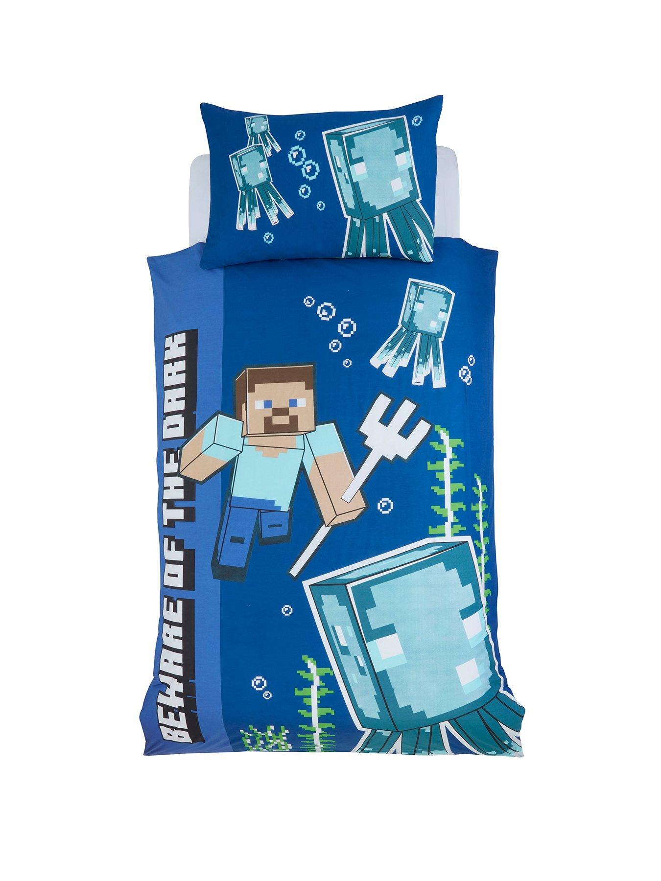 minecraft-beware-of-the-dark-glow-in-the-dark-single-duvet-cover-setstillFront