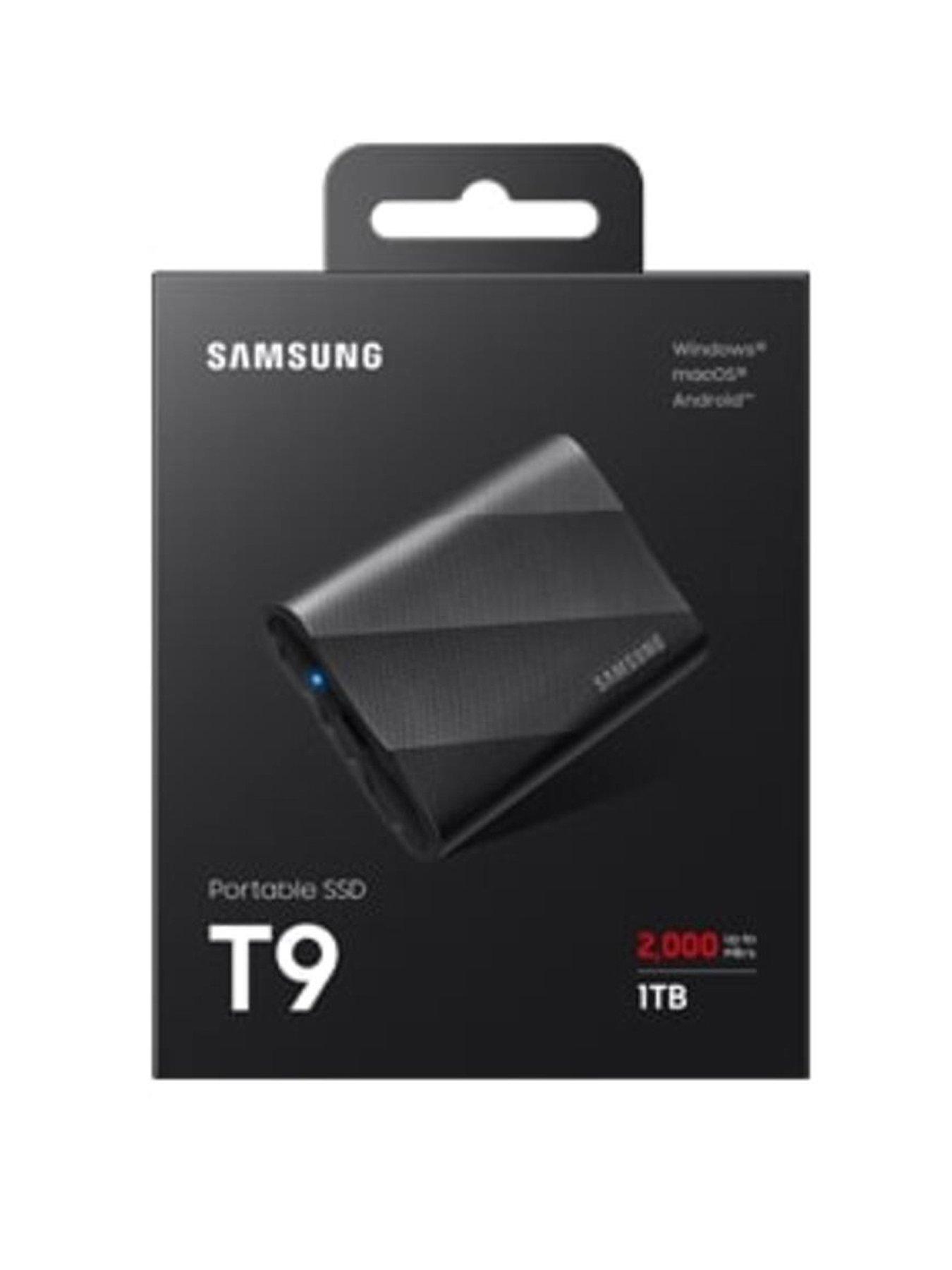 Samsung T9 1TB Portable SSD USB 3.2 Black | Very Ireland