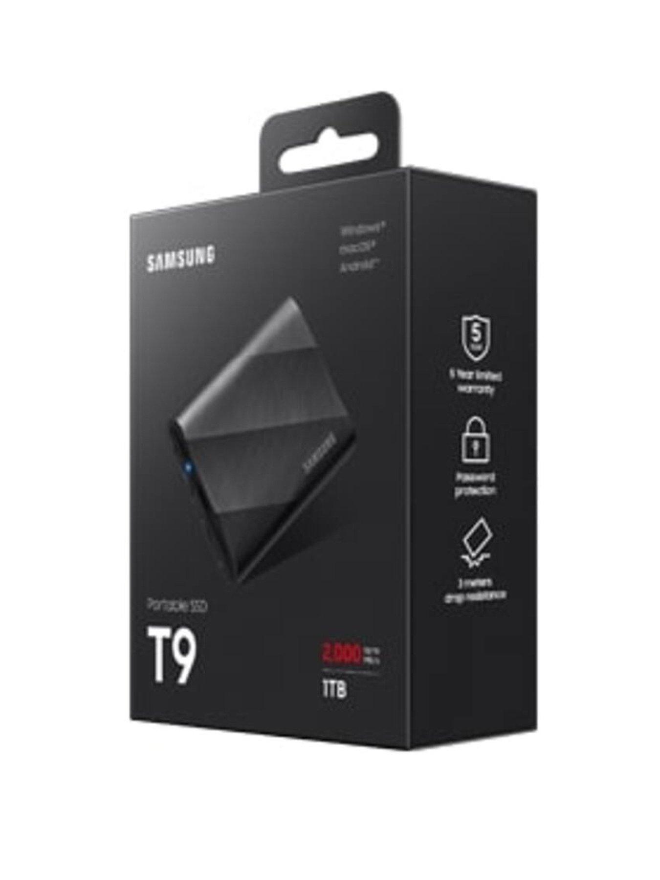 Samsung T9 1TB Portable SSD USB 3.2 Black | Very Ireland
