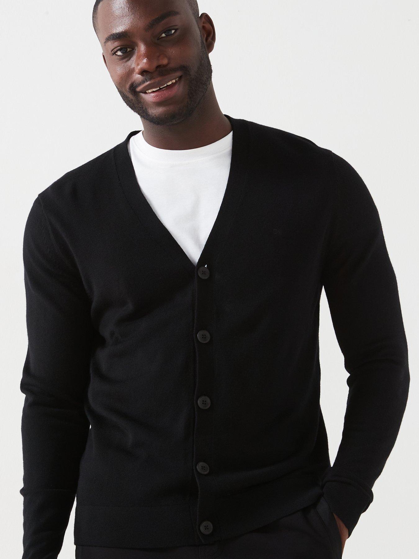 calvin-klein-merino-wool-knitted-cardigan-blackoutfit