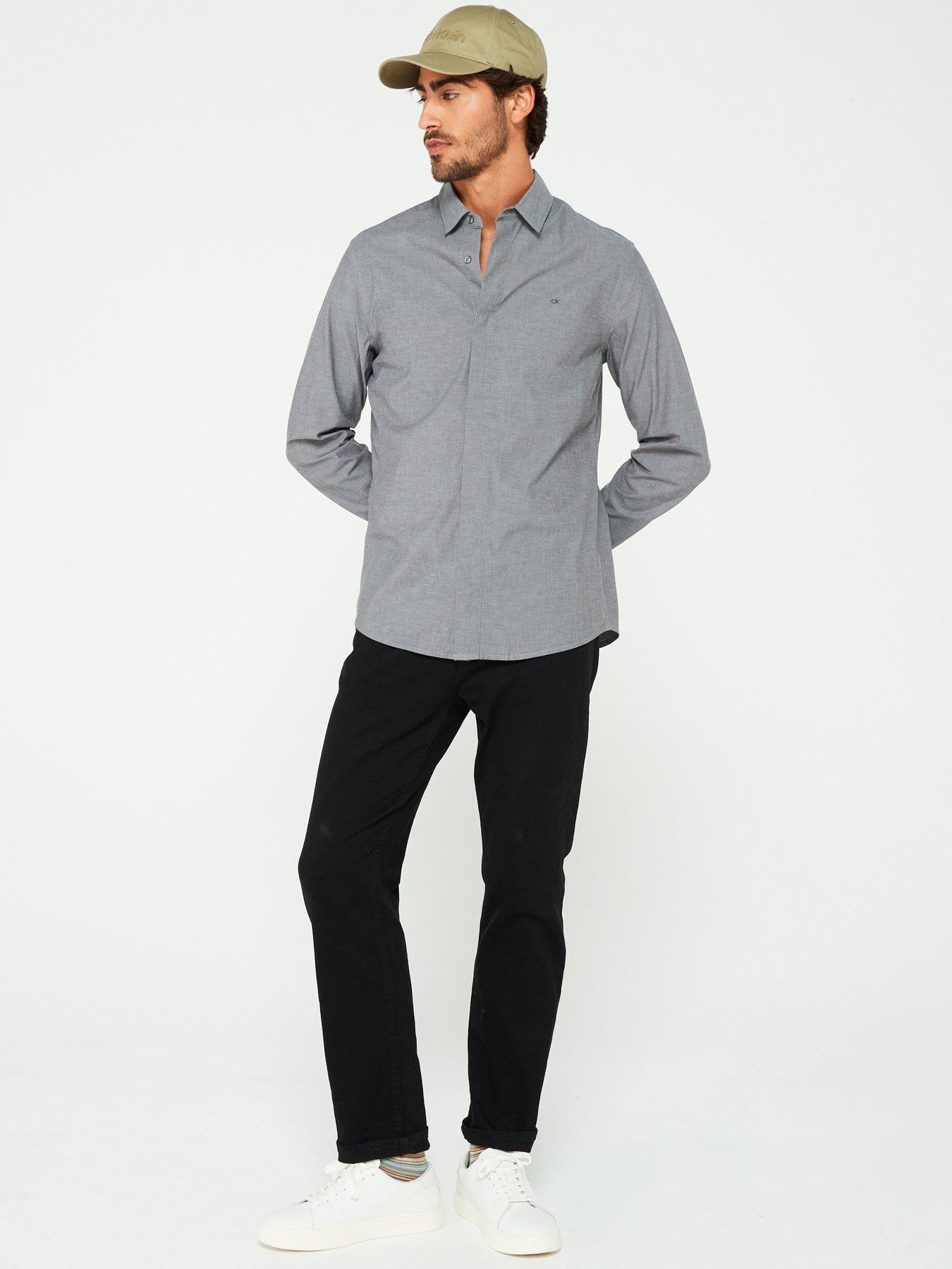 calvin-klein-calvin-klein-concealed-placket-long-sleeve-chambray-shirt-greyback