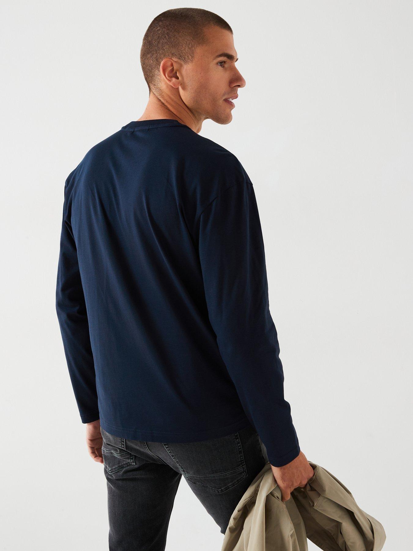 calvin-klein-calvin-klein-hero-logo-long-sleeve-t-shirt-navystillFront