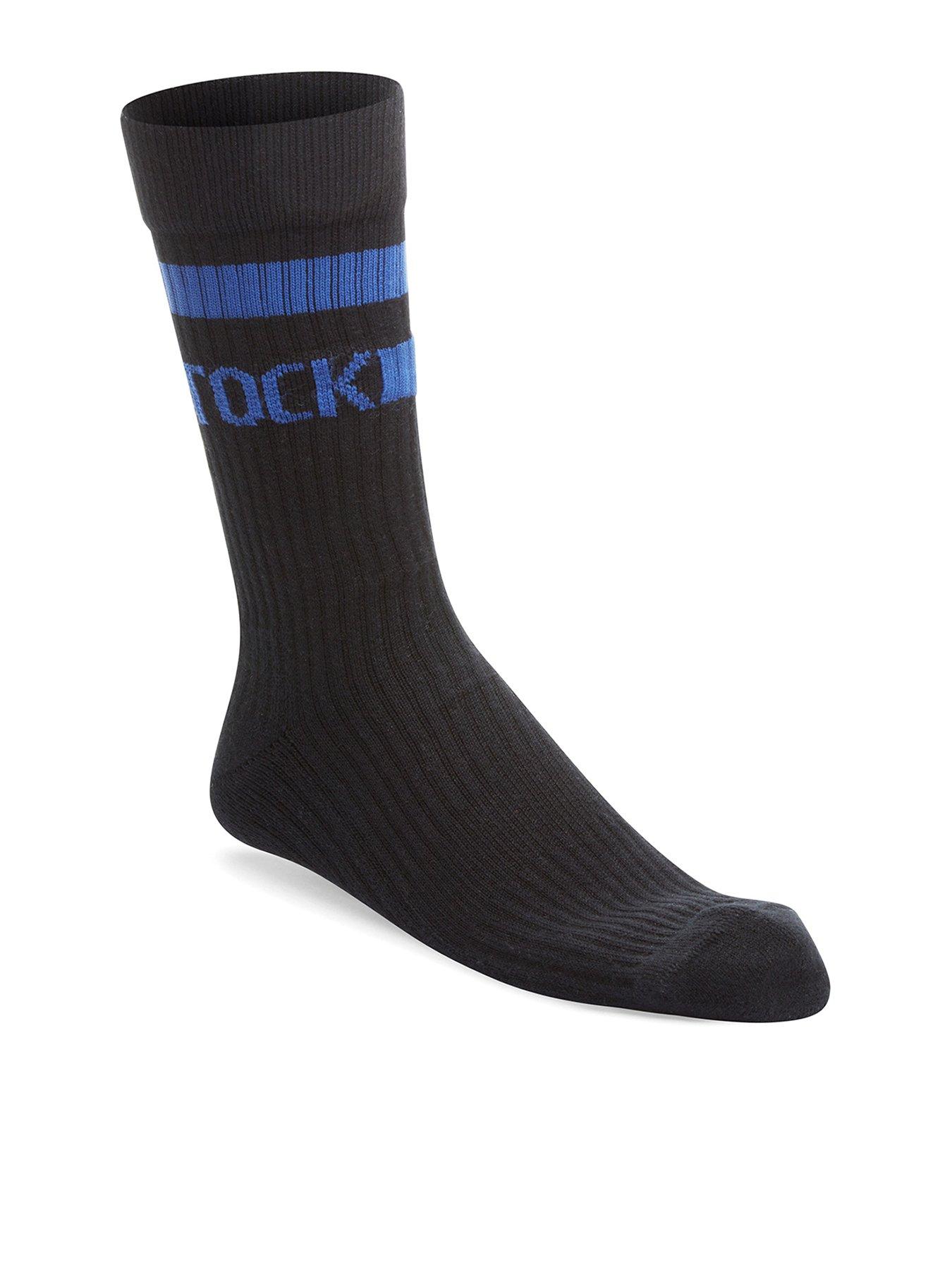 Birkenstock Cotton Crew Stripe Black