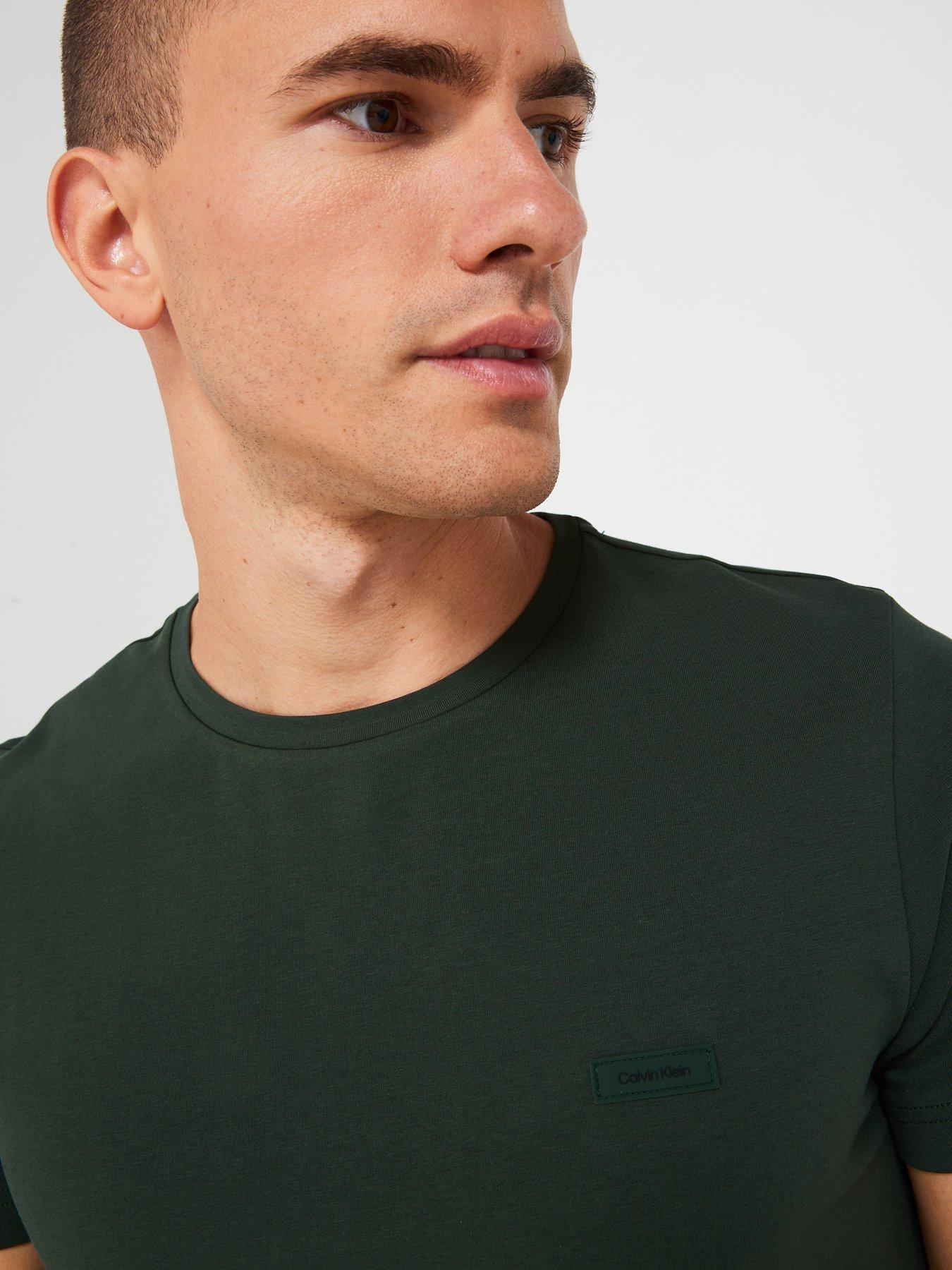 calvin-klein-calvin-klein-stretch-slim-fit-left-chest-logo-t-shirt-dark-greenoutfit