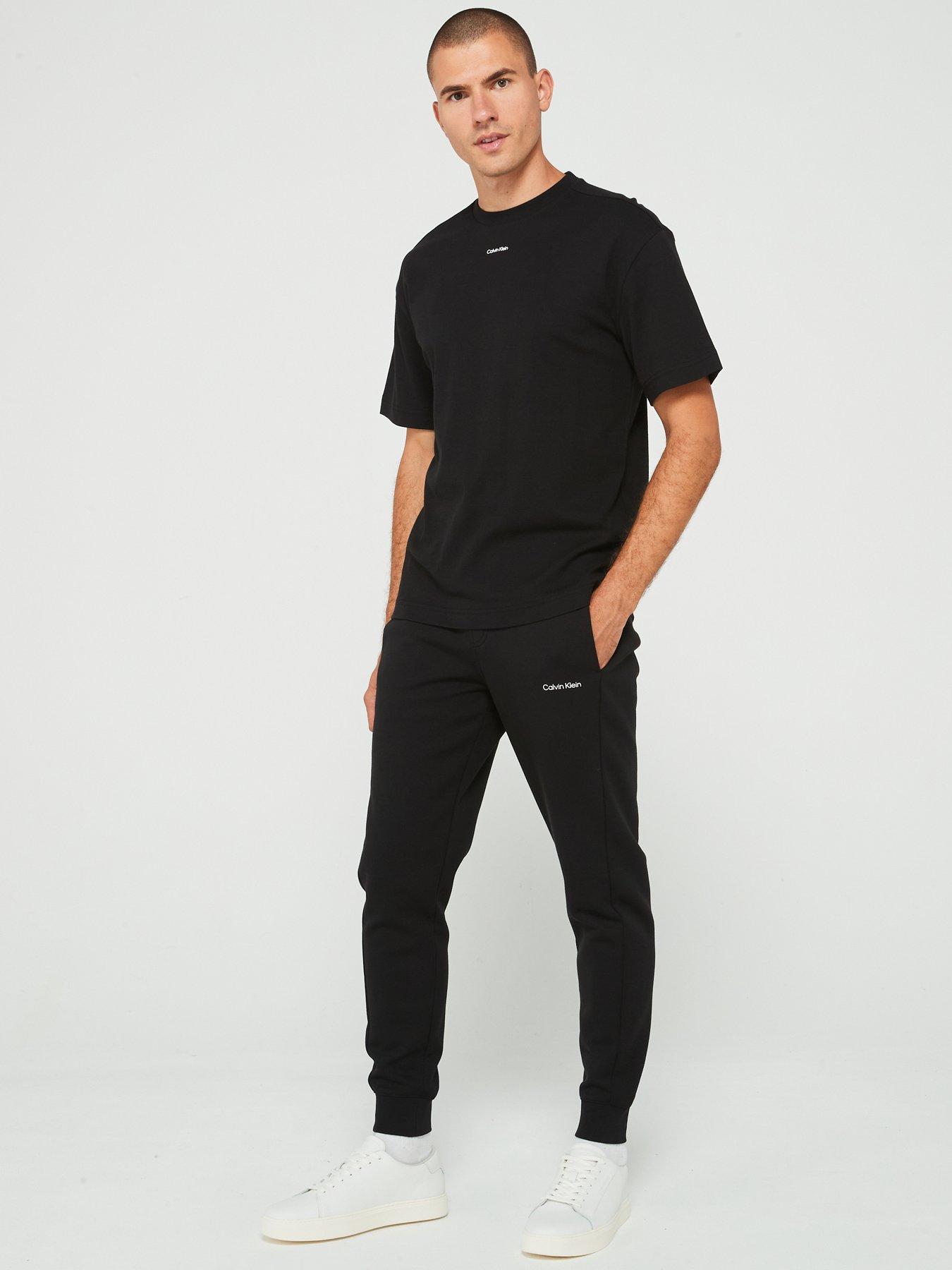undefined Calvin Klein Micro Logo Repreve Cuffed Joggers - Black