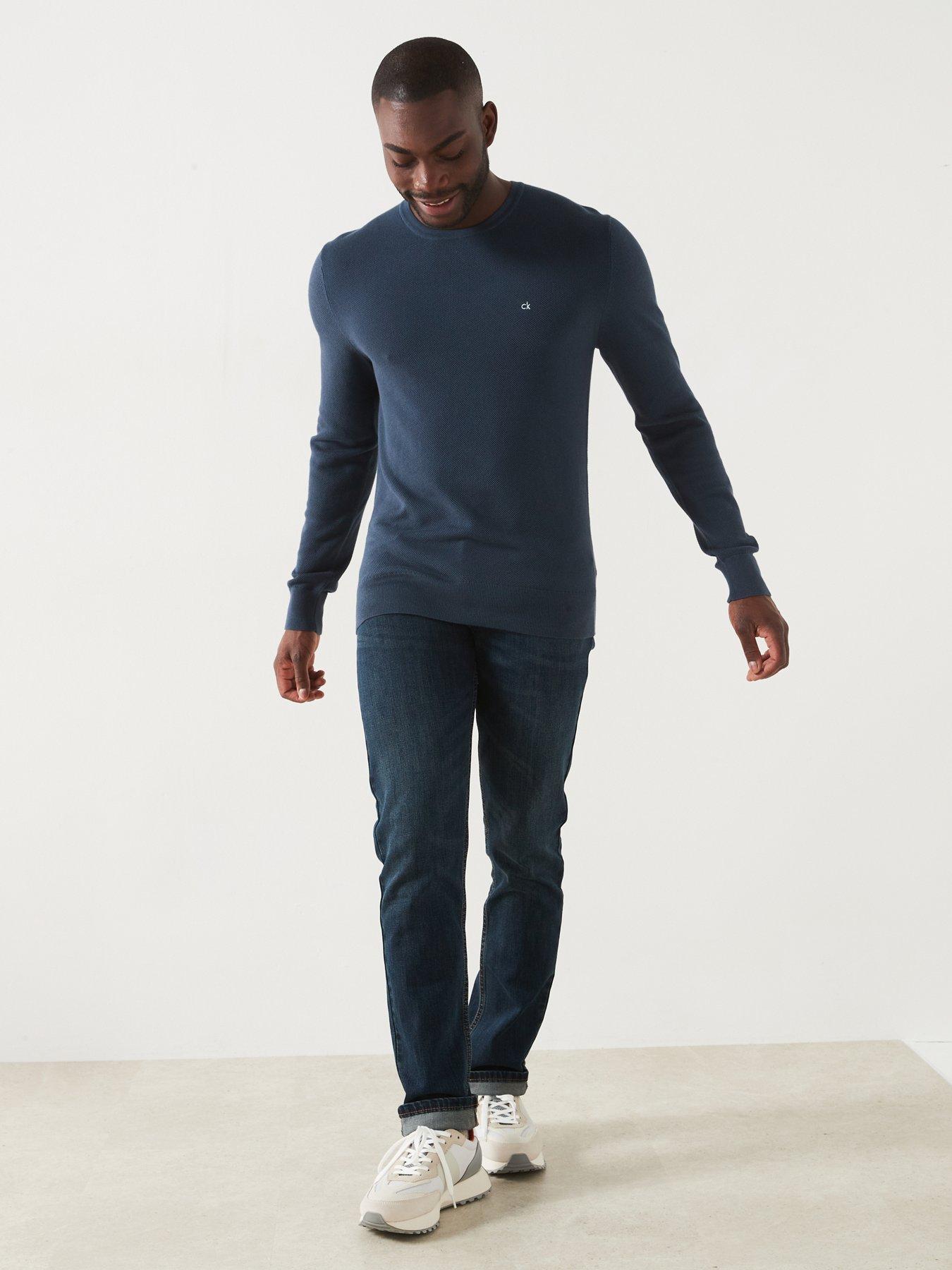 calvin-klein-micro-pique-structure-crew-neck-knitted-jumper--nbspblueback