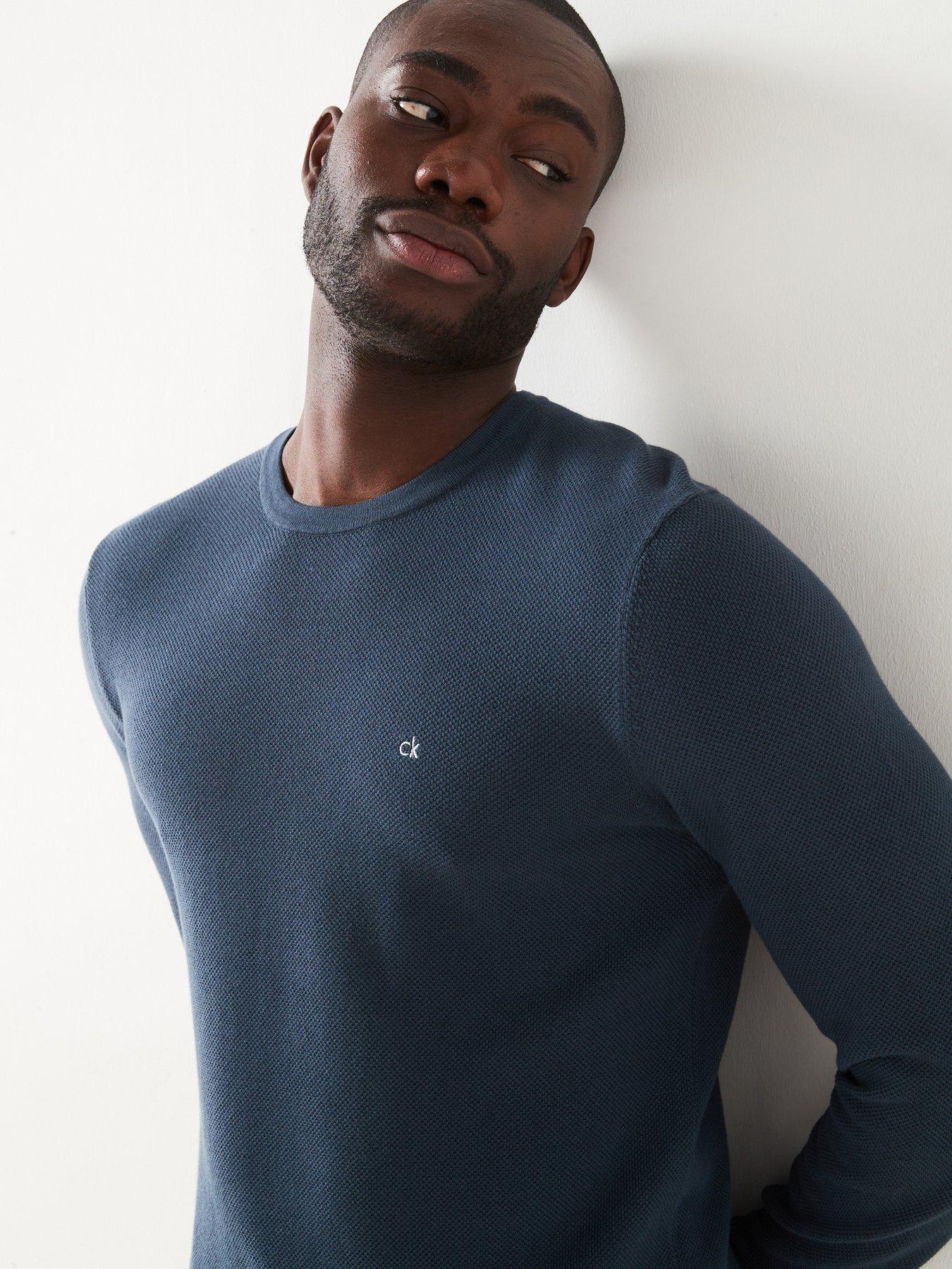 calvin-klein-micro-pique-structure-crew-neck-knitted-jumper--nbspblueoutfit