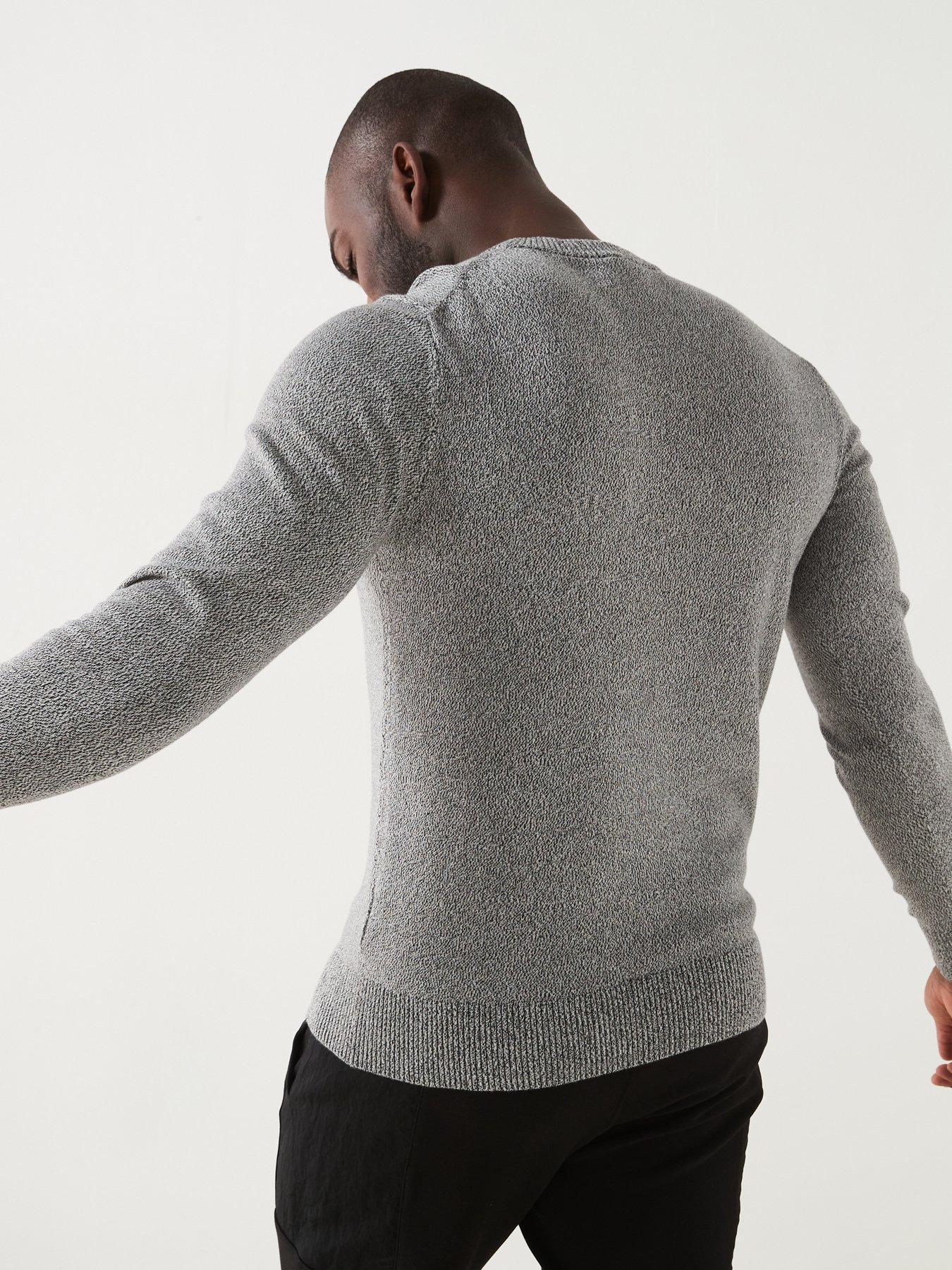 calvin-klein-knittednbspmouline-textured-logonbspjumper-greyblackstillFront