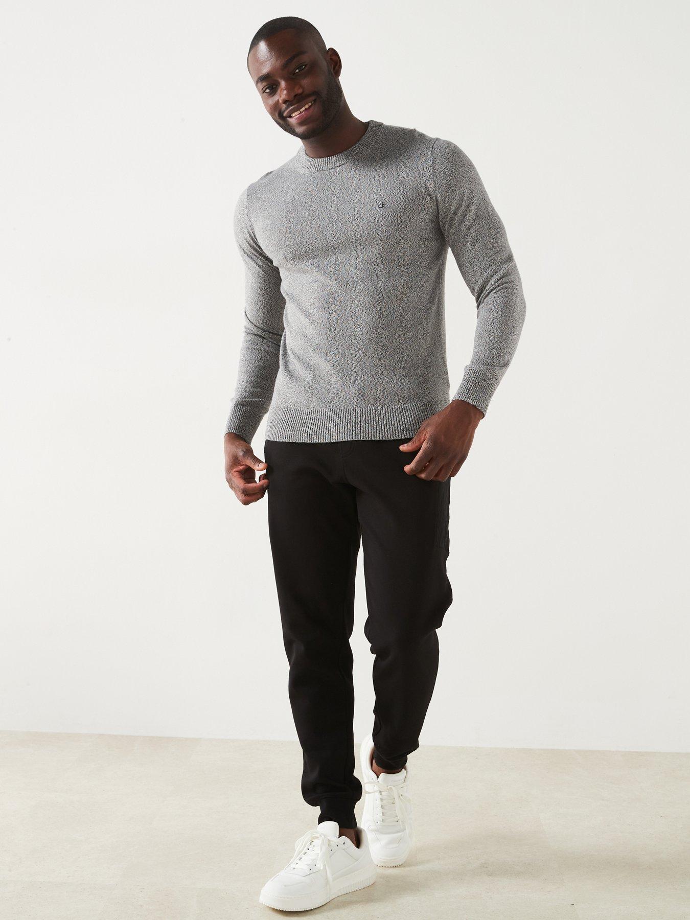 calvin-klein-knittednbspmouline-textured-logonbspjumper-greyblackback