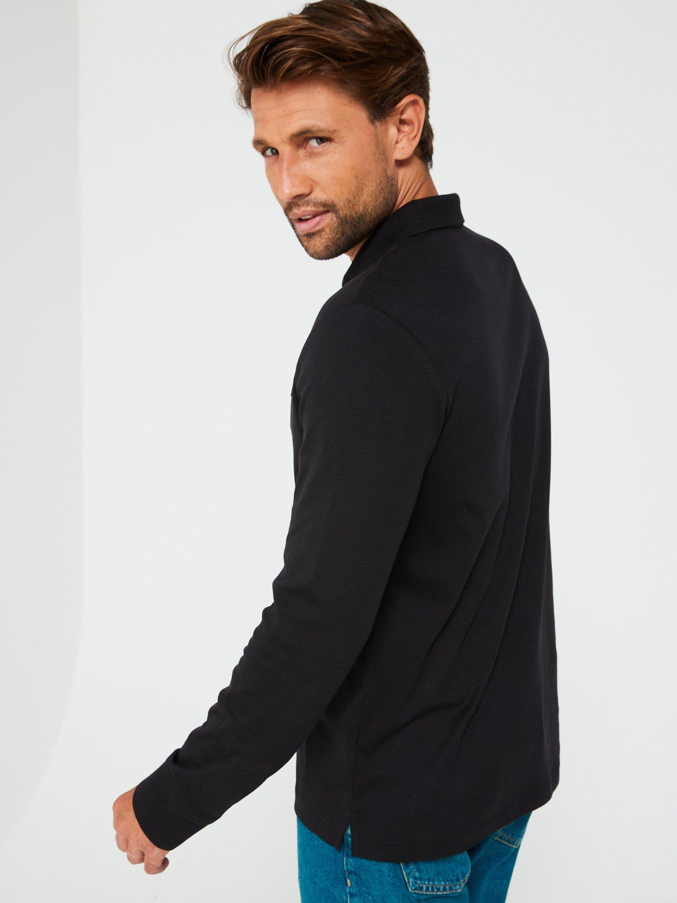 calvin-klein-calvin-klein-liquid-touch-14-zip-long-sleeve-polo-shirt-blackstillFront