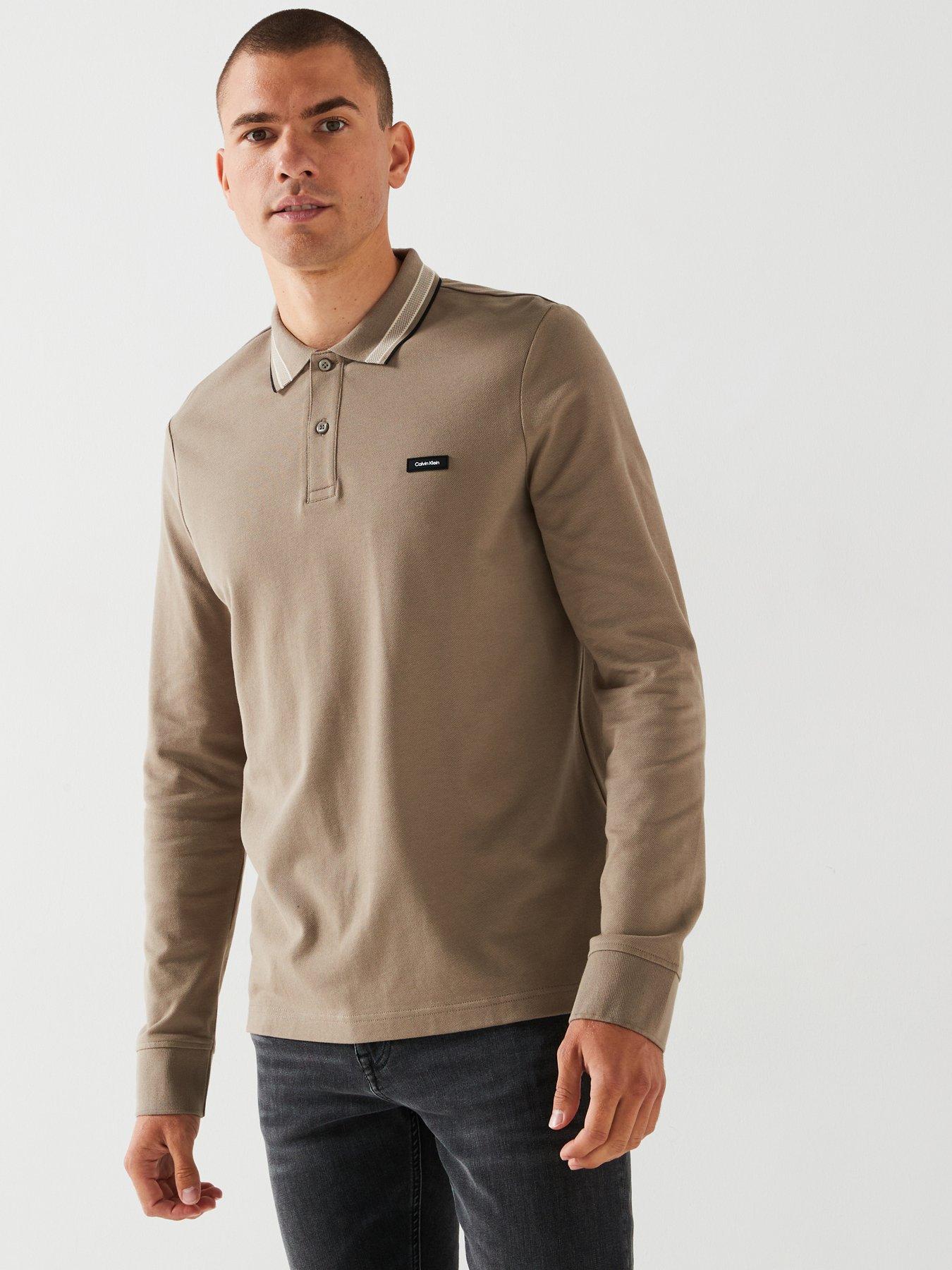 calvin-klein-calvin-klein-stretch-pique-multi-tip-long-sleeve-polo-shirt-light-brown