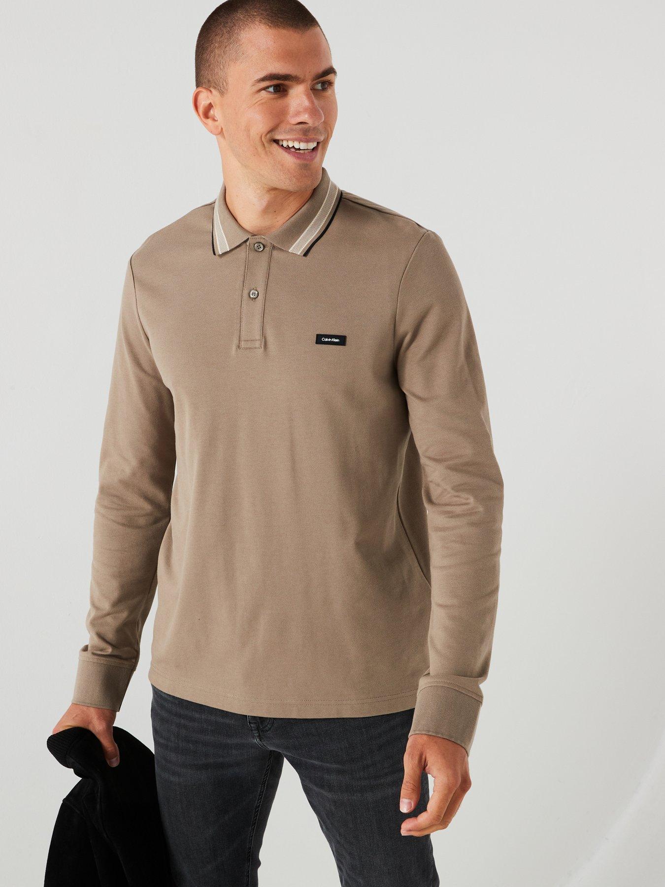 calvin-klein-calvin-klein-stretch-pique-multi-tip-long-sleeve-polo-shirt-light-browndetail