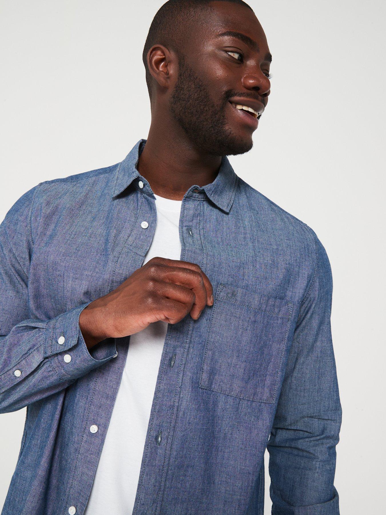 calvin-klein-calvin-klein-chambray-lightweight-denim-shirt-mid-washoutfit