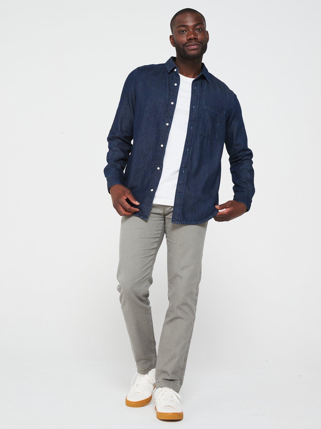 calvin-klein-calvin-klein-chambray-lightweight-denim-shirt-dark-washback