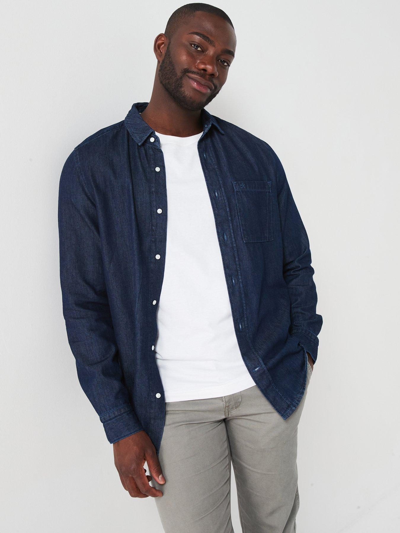 calvin-klein-calvin-klein-chambray-lightweight-denim-shirt-dark-washdetail