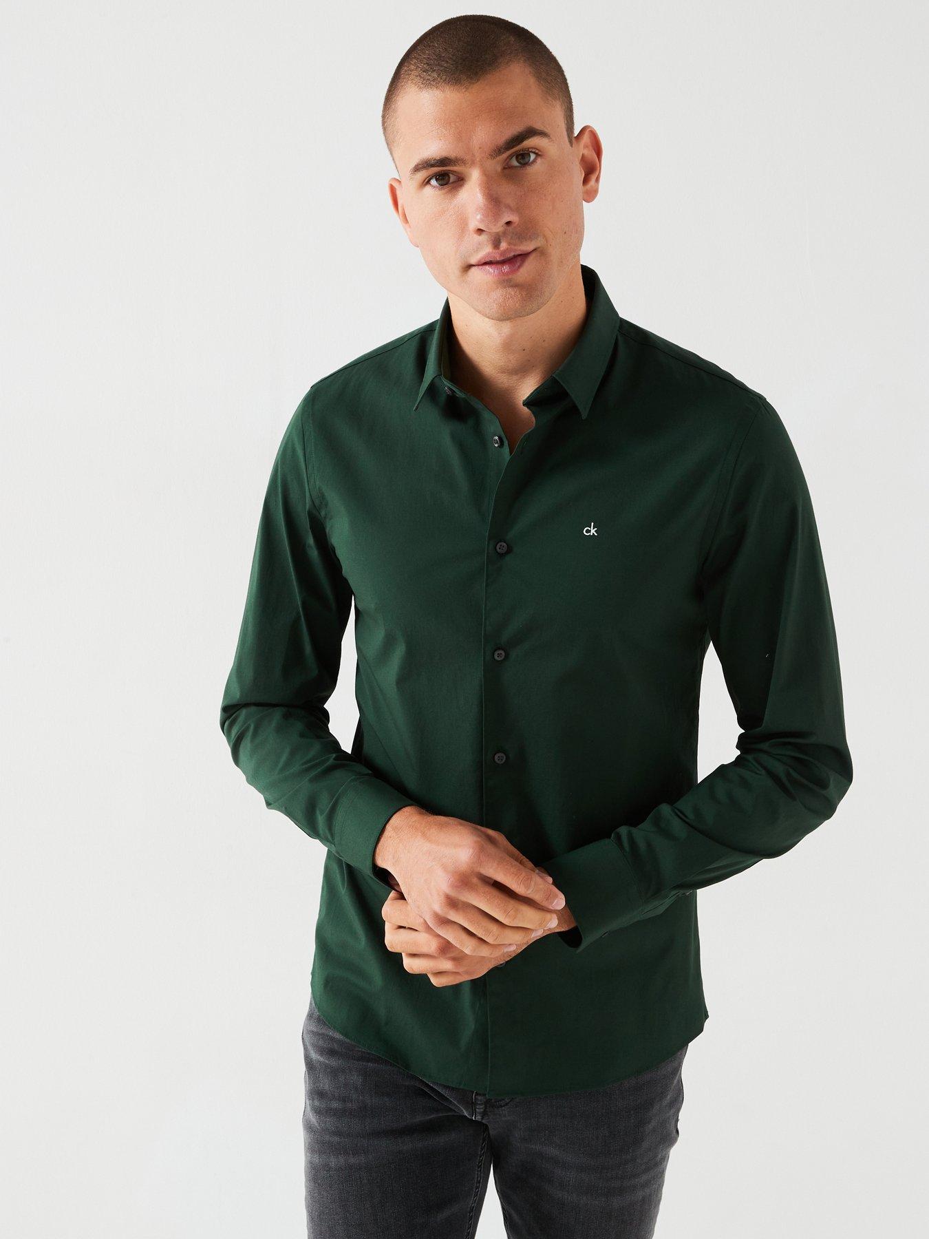 calvin-klein-calvin-klein-poplin-stretch-slim-fit-shirt-dark-green