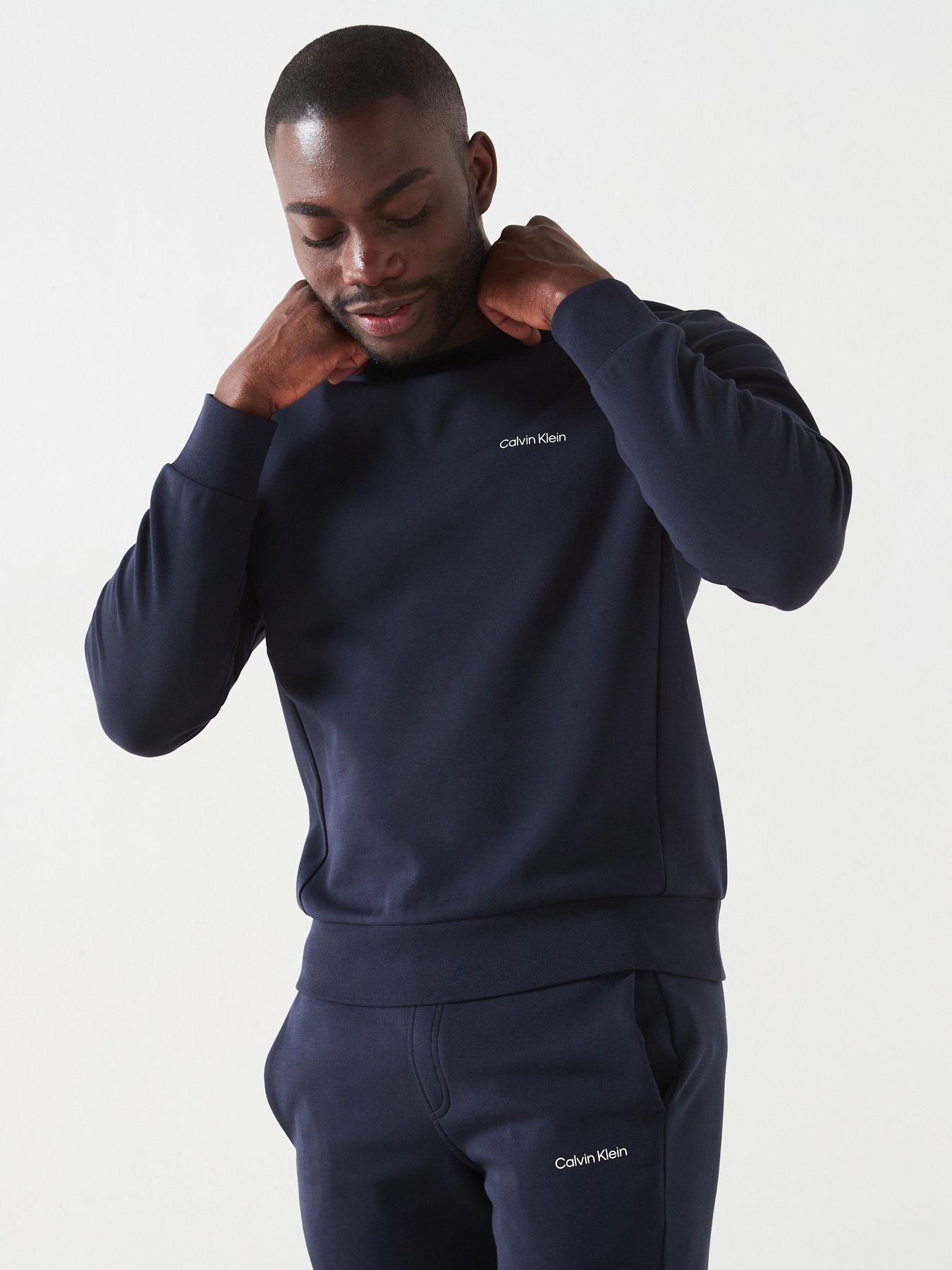 calvin-klein-micro-logonbspcrew-necknbspsweatshirt-navy