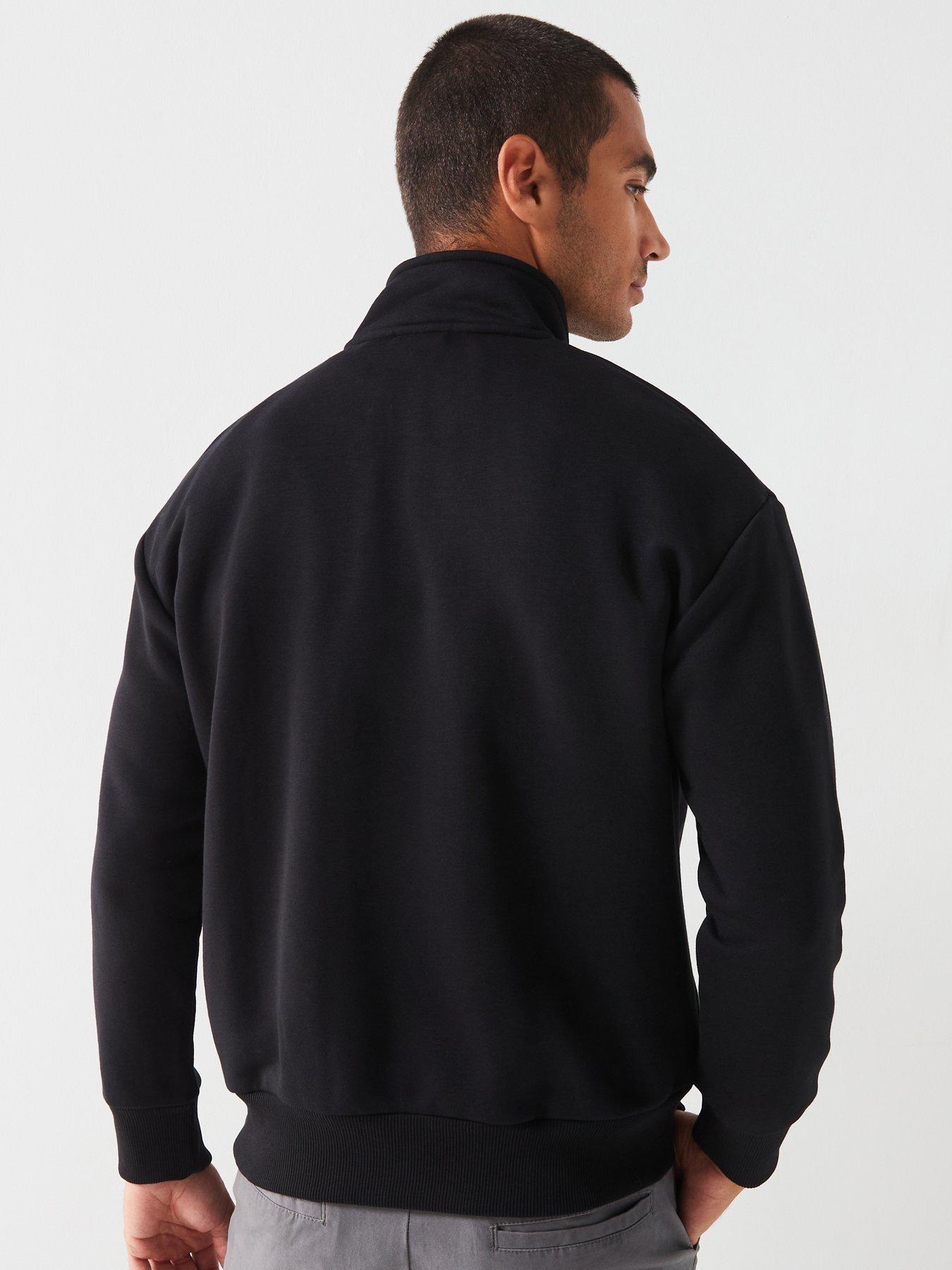 calvin-klein-calvin-klein-nano-logo-14-zip-sweat-blackstillFront