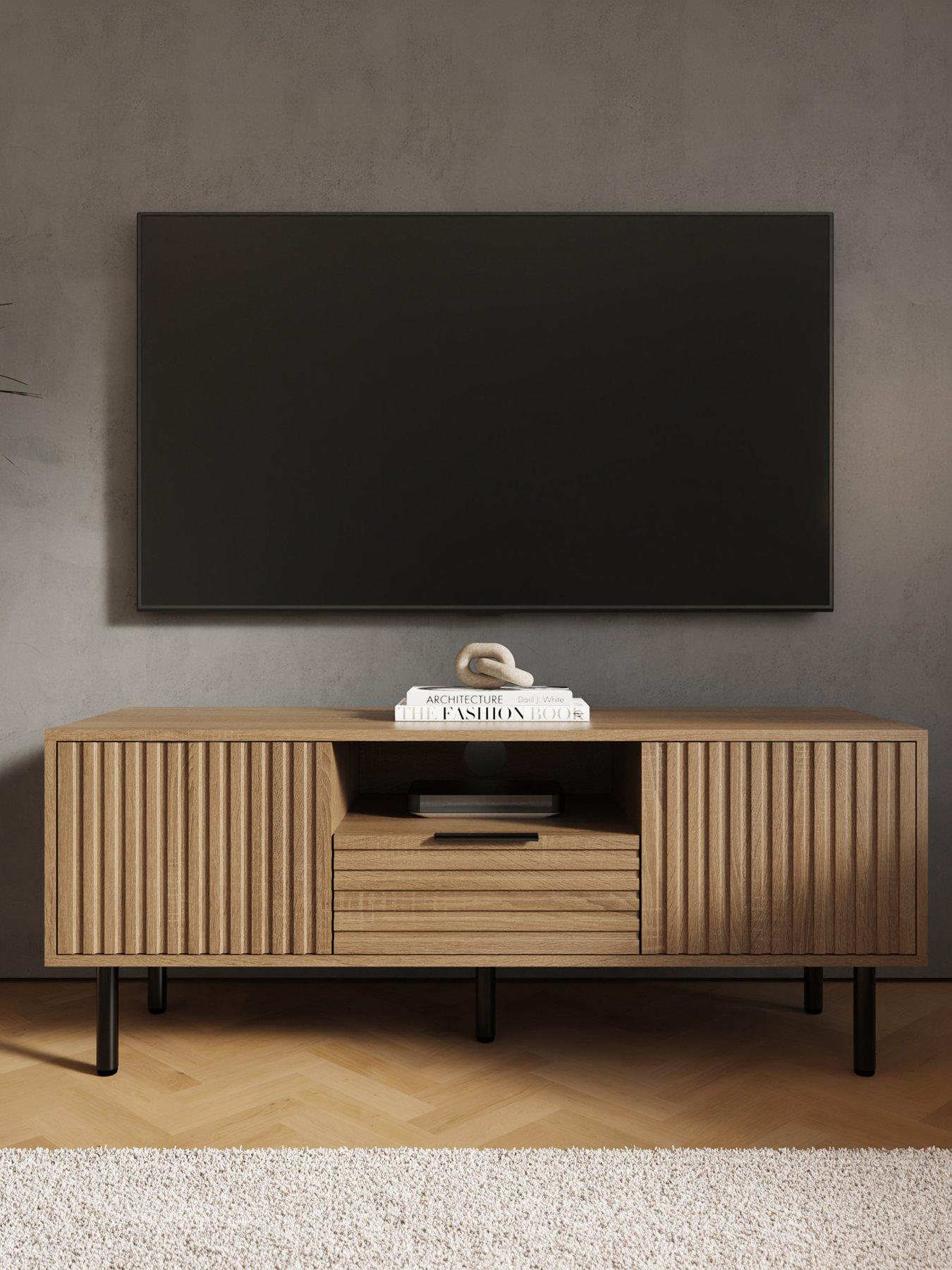 Image 1 of 7 of GFW Nervata TV Unit - fits up to 50 inch TV&nbsp;- Oak&nbsp;- FSC&reg; Certified