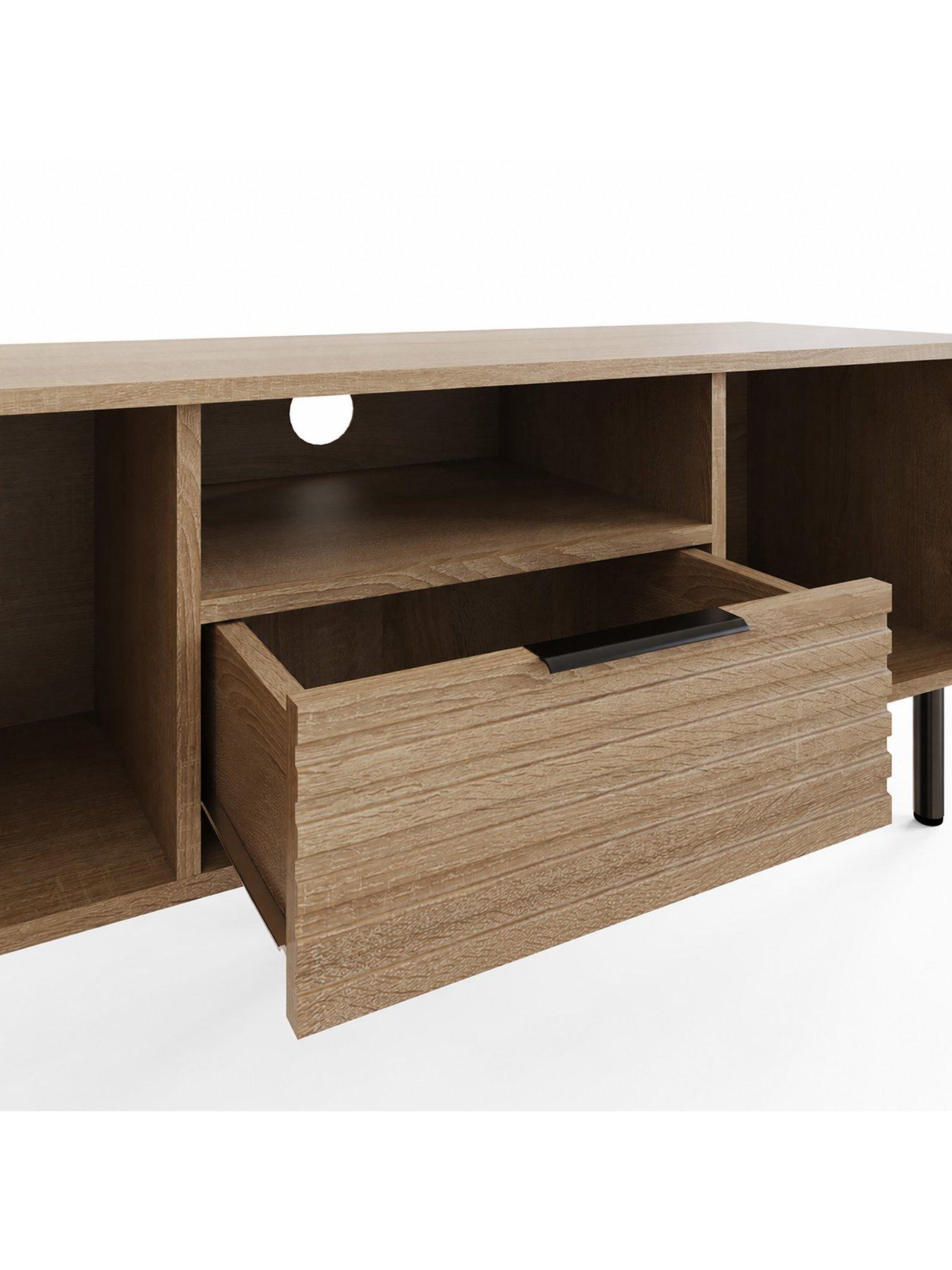 Image 4 of 7 of GFW Nervata TV Unit - fits up to 50 inch TV&nbsp;- Oak&nbsp;- FSC&reg; Certified