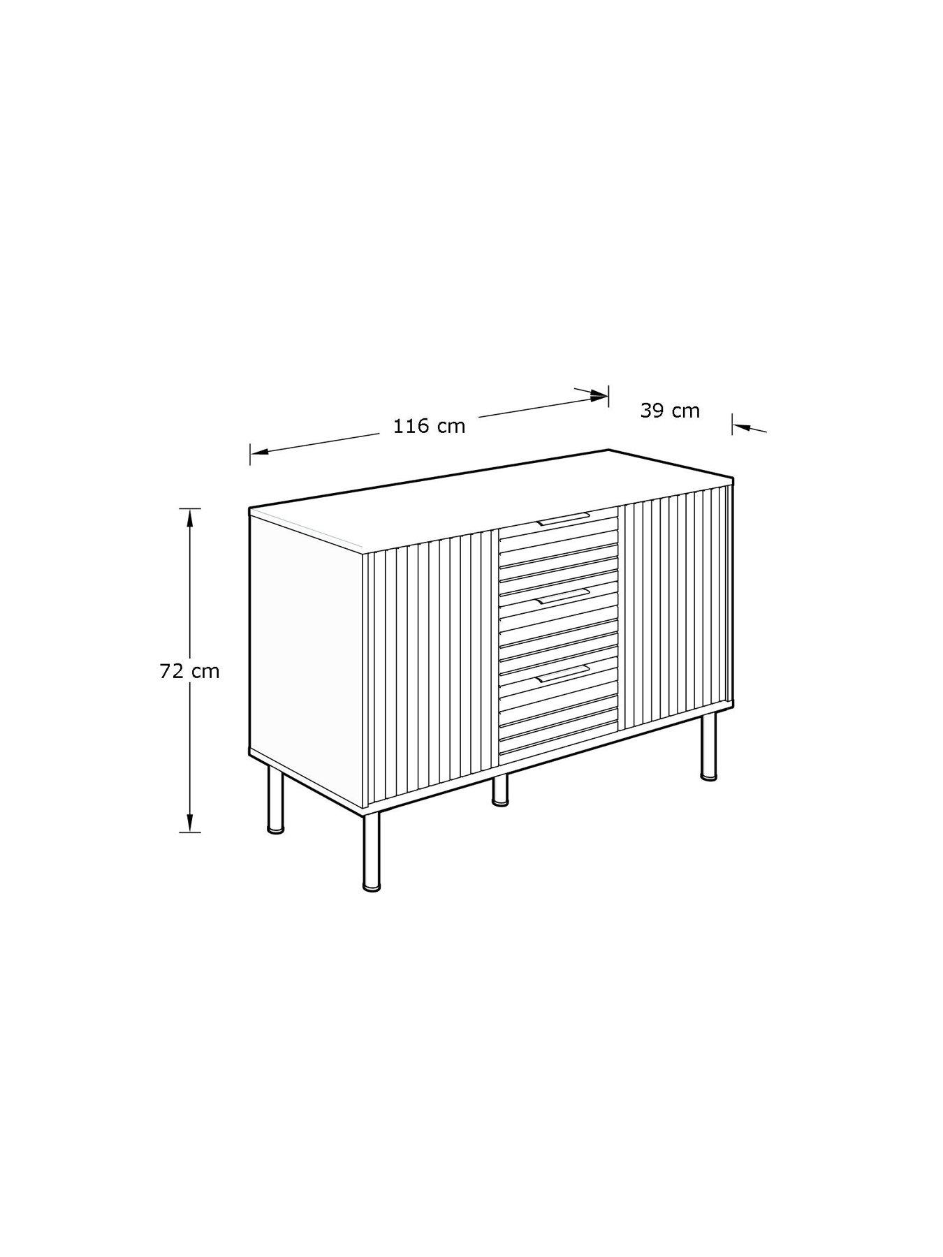 Image 7 of 7 of GFW Nervata Sideboard&nbsp;- FSC Certified
