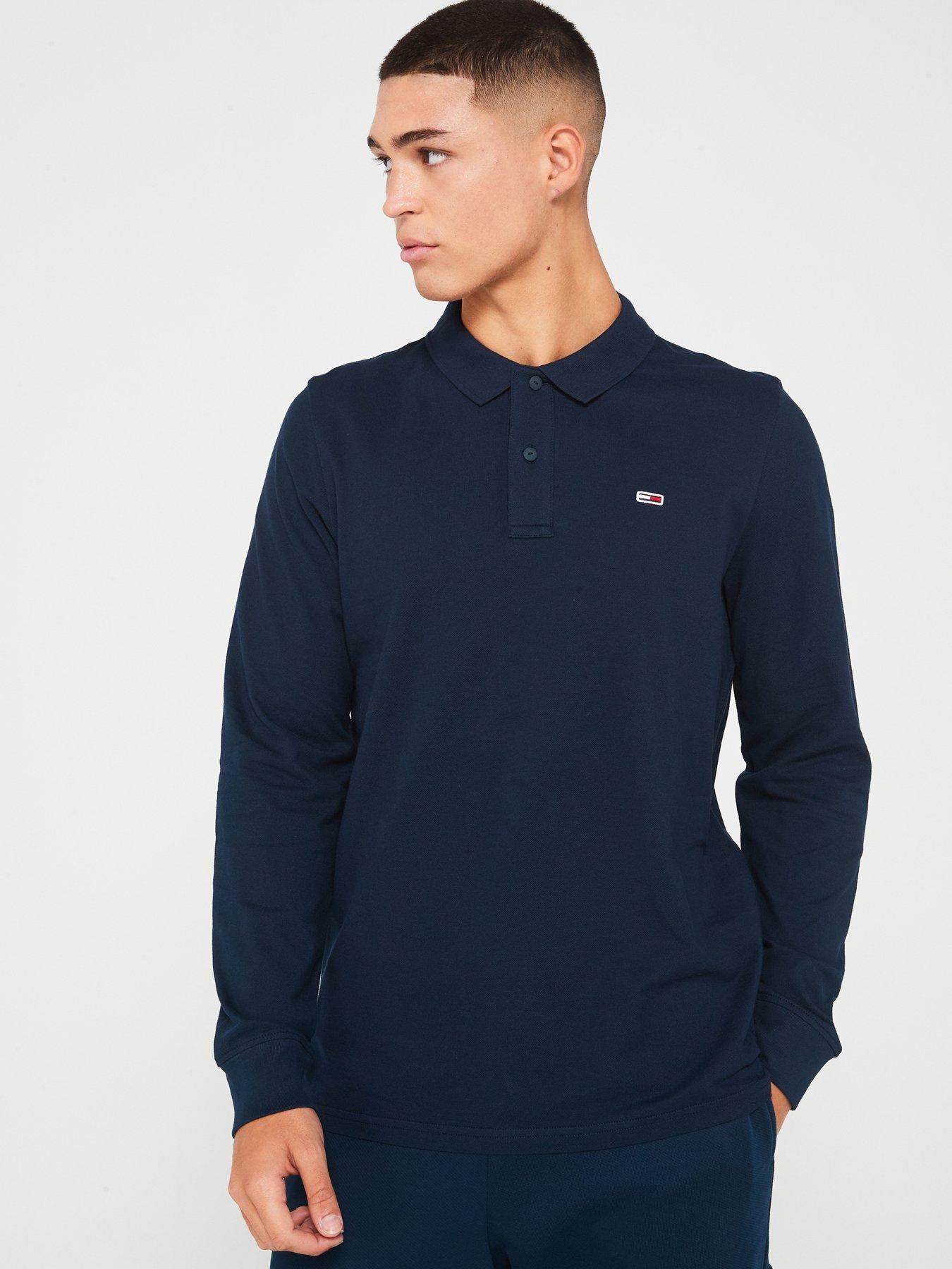 tommy-jeans-tommy-jeans-slim-fit-placket-long-sleeve-polo-shirt-navy