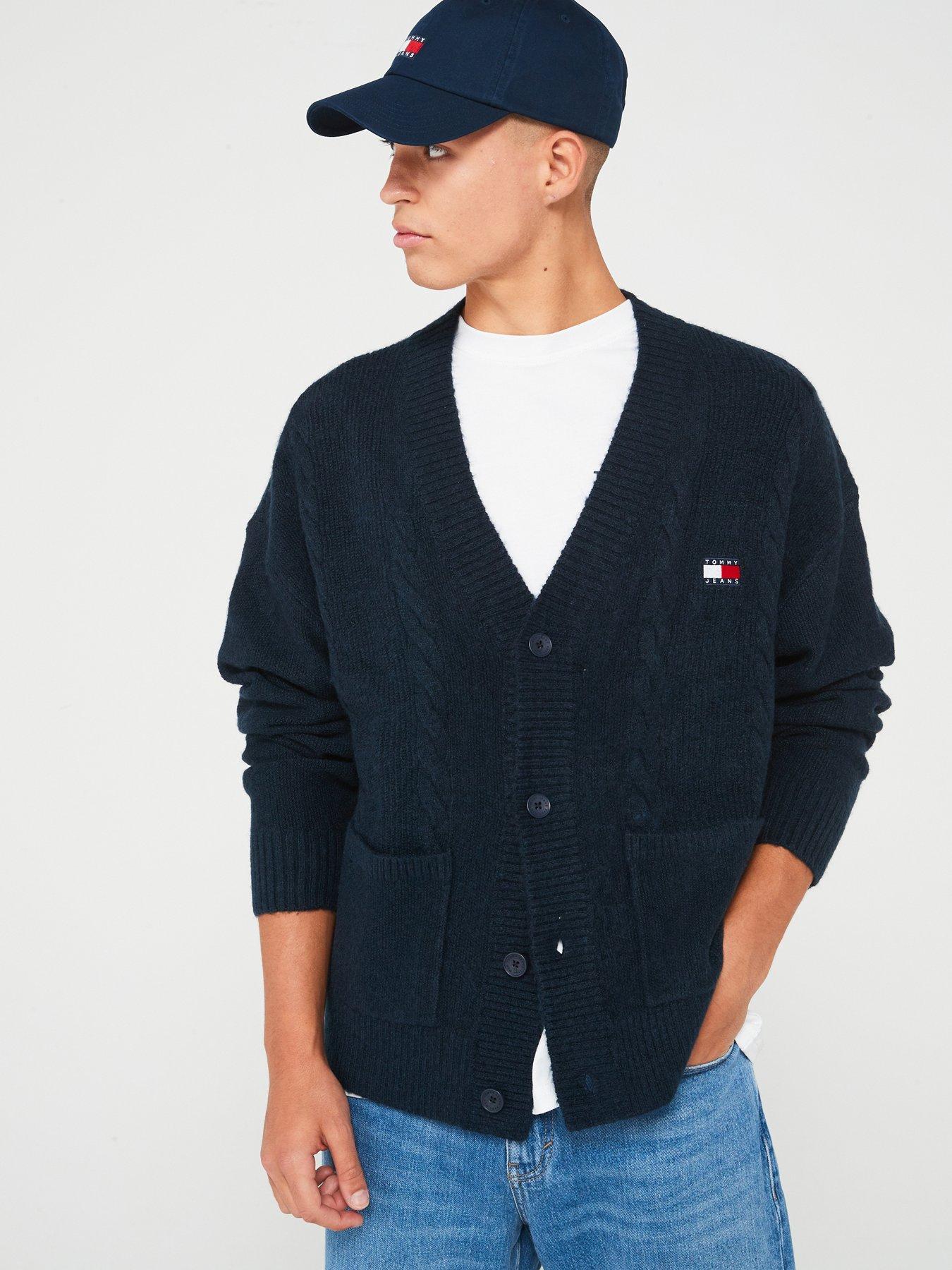 tommy-jeans-tommy-jeans-boxy-xs-flag-log-cable-knitted-cardigan-navy