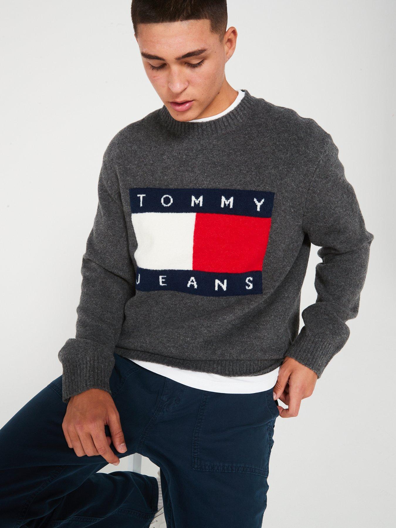 tommy-jeans-tommy-jeans-regular-fit-large-flag-logo-melange-knitted-jumper-dark-greydetail