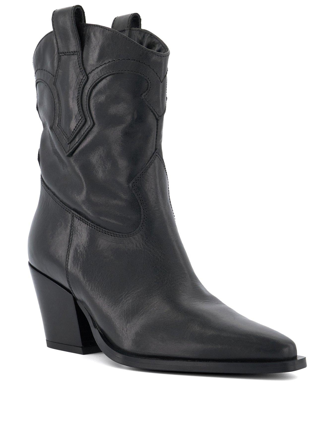 dune-london-ponty-leather-western-boots-blackstillFront