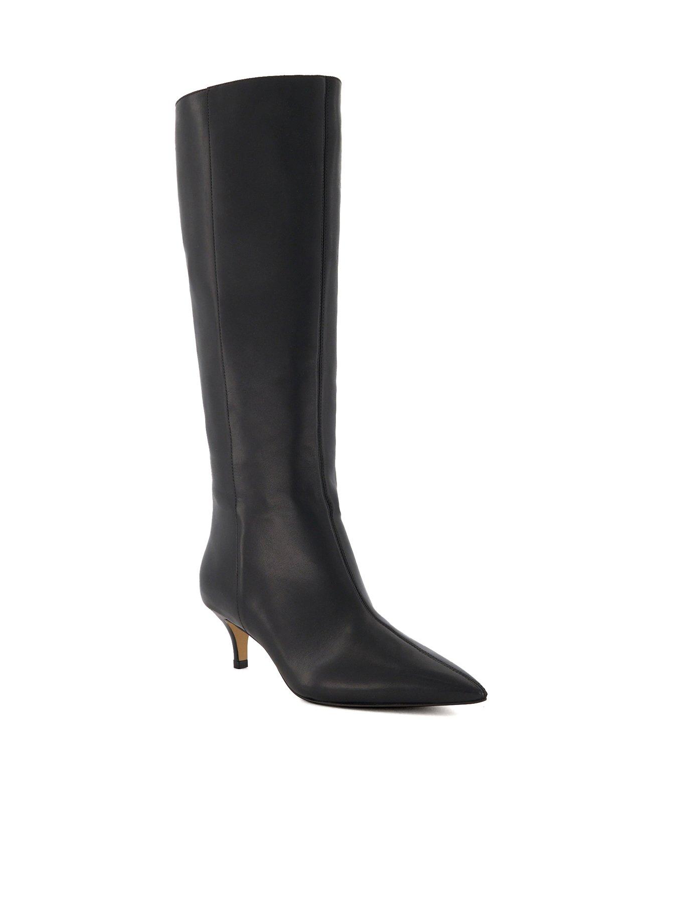 dune-london-smooth-leather-kitten-heeled-knee-high-boots-blackstillFront