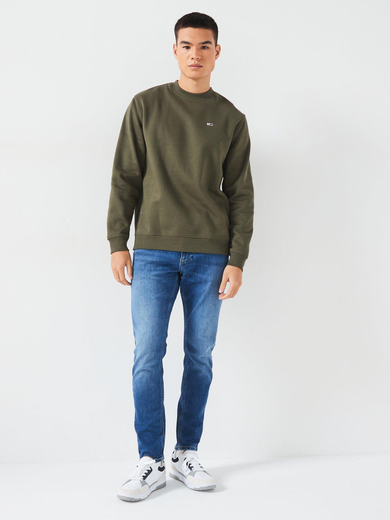 tommy-jeans-tommy-jeans-regular-fit-small-flag-crew-sweat-dark-khakiback