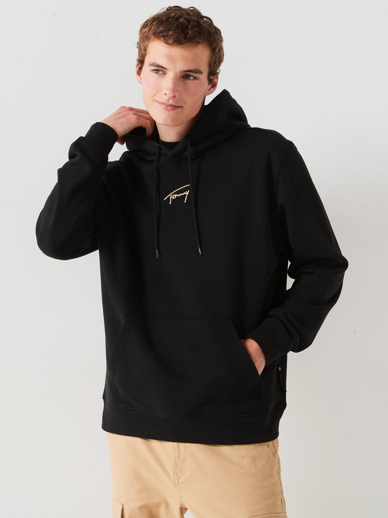 tommy-jeans-tommy-jeans-regular-fit-gold-signature-hoodie-black