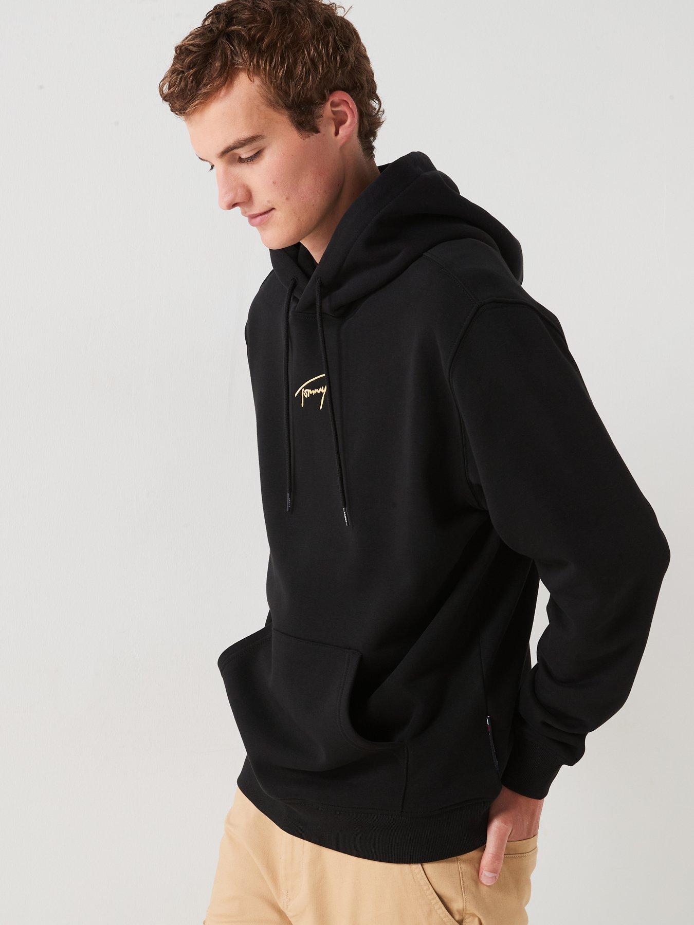 tommy-jeans-tommy-jeans-regular-fit-gold-signature-hoodie-blackdetail