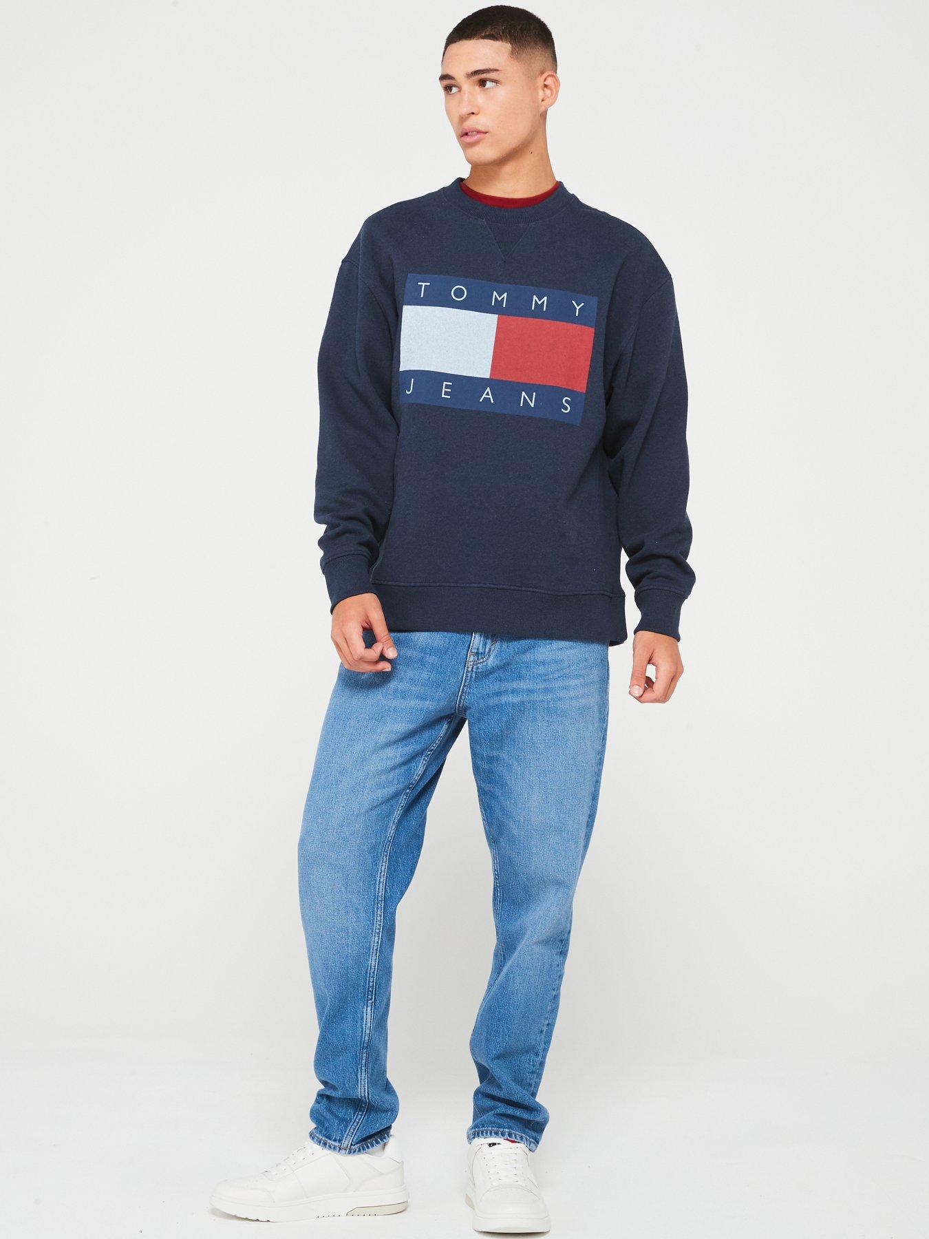 tommy-jeans-tommy-jeans-relaxed-fit-melange-flag-crew-sweat-navyback