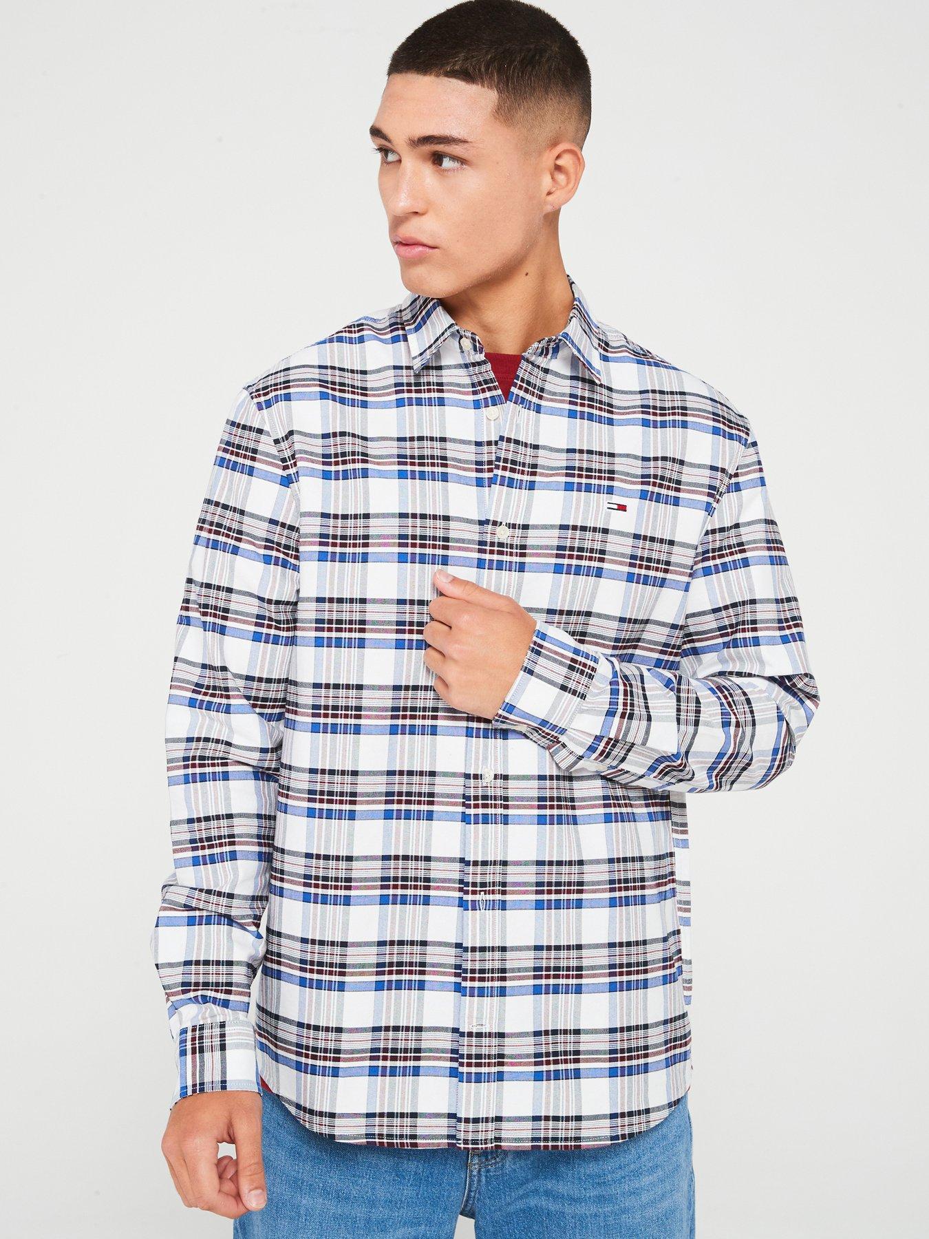 tommy-jeans-tommy-jeans-regular-fit-check-oxford-shirt-white