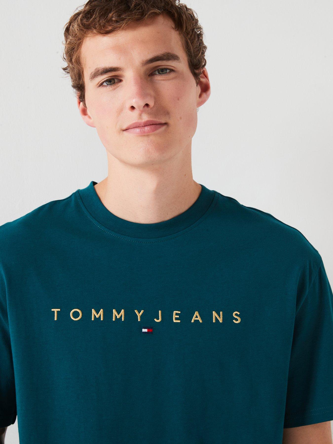 tommy-jeans-tommy-jeans-regular-fit-gold-linear-logo-t-shirt-dark-blueoutfit