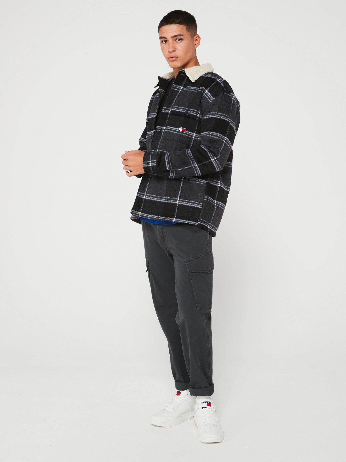 tommy-jeans-tommy-jeans-check-sherpa-overshirt-dark-greyback