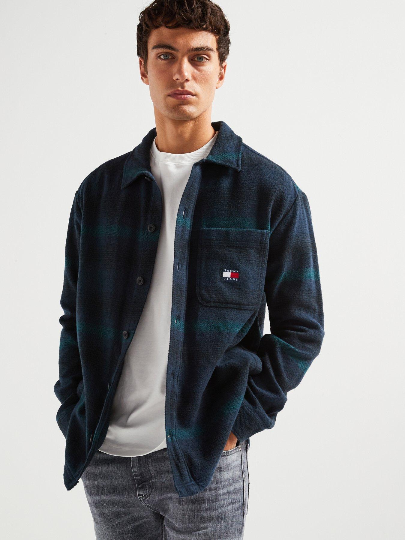 tommy-jeans-tommy-jeans-flag-logo-check-overshirt-dark-blue