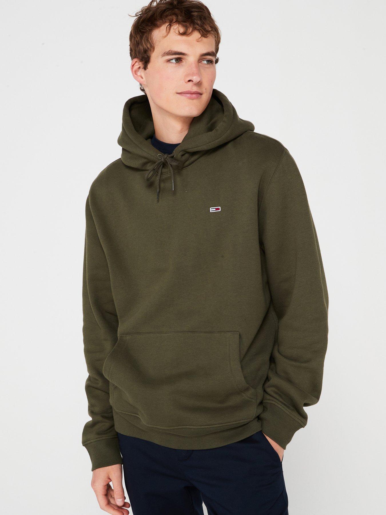 tommy-jeans-tommy-jeans-regular-fit-small-flag-hoodie-dark-khaki