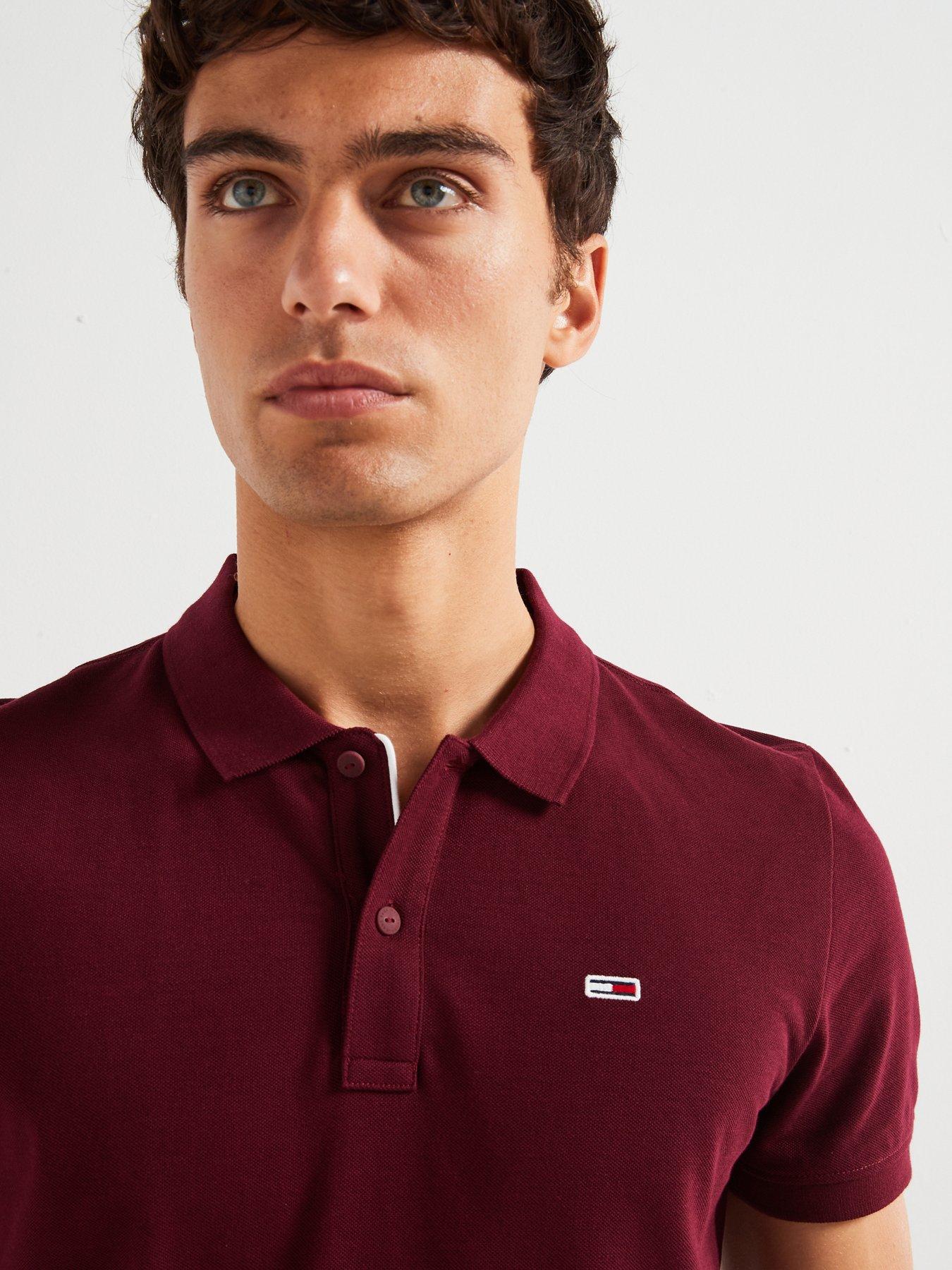 tommy-jeans-tommy-jeans-slim-fit-placket-polo-shirt-dark-redoutfit