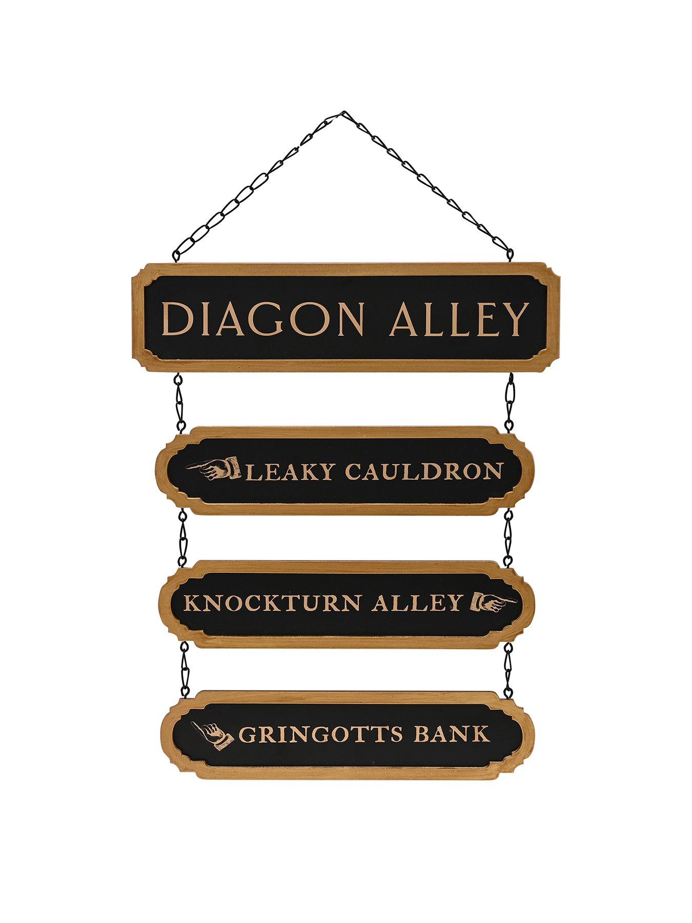 Image of Warner Bros Harry Potter Alumni Diagon Alley Street Sign.