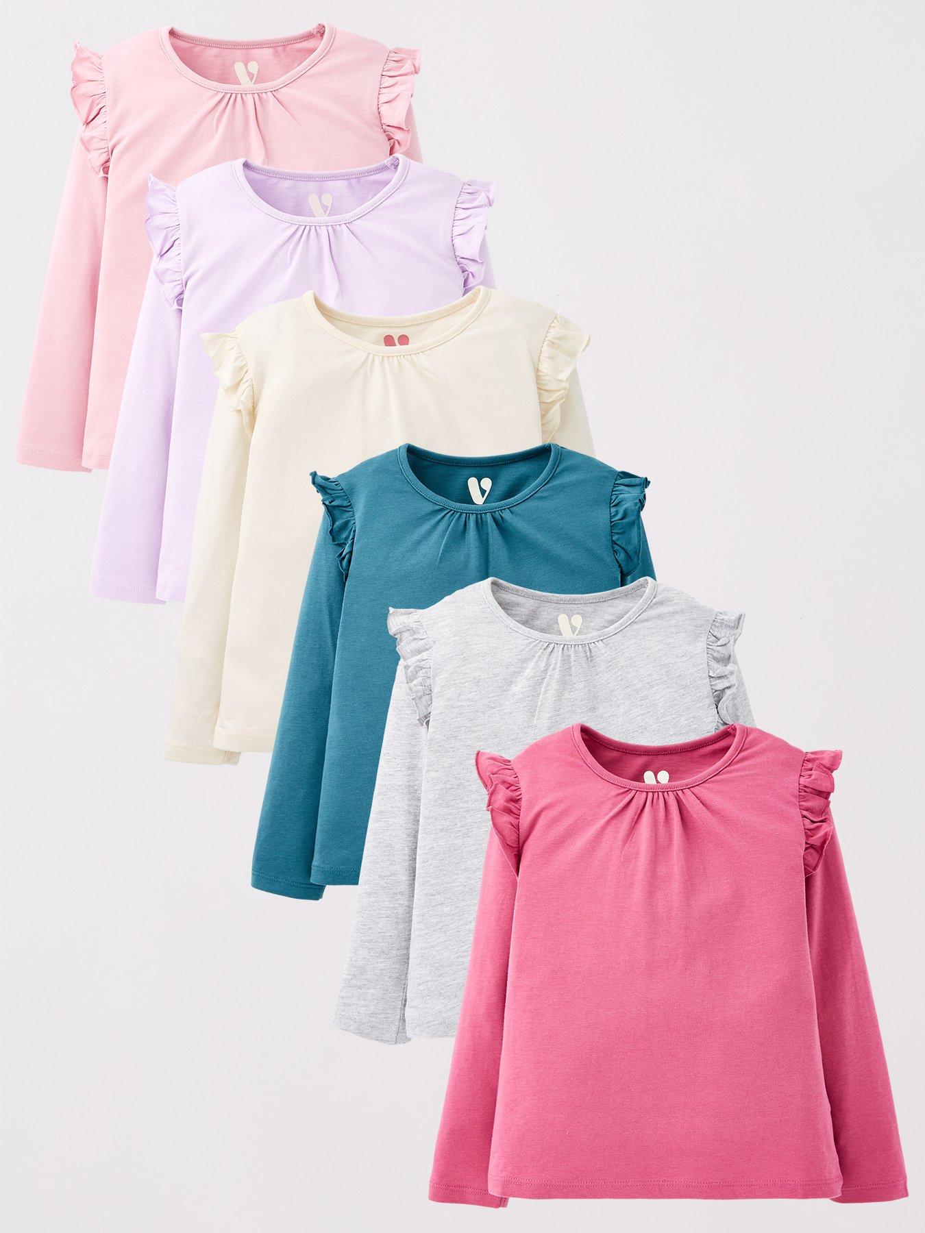 mini-v-by-very-girls-6-pack-solid-frill-t-shirts-multifront