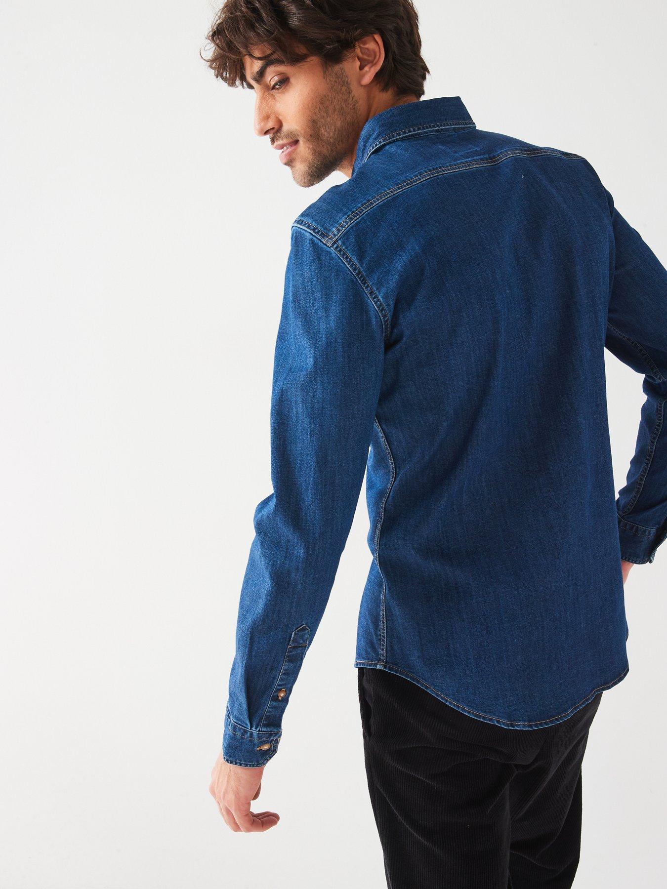 levis-levis-long-sleeve-housemark-flim-fit-denim-shirt-bluestillFront