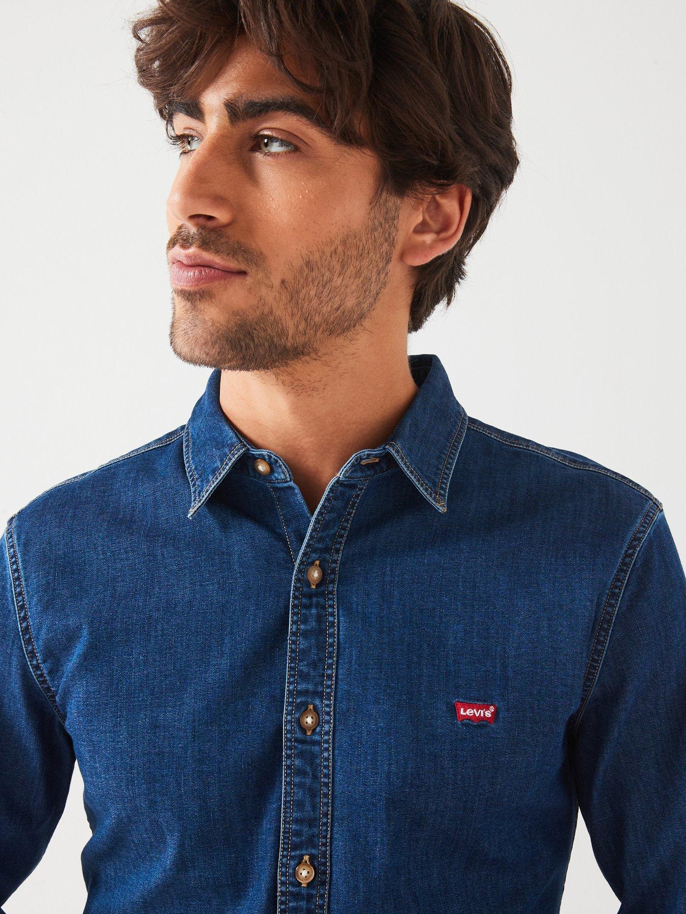 levis-levis-long-sleeve-housemark-flim-fit-denim-shirt-blueoutfit