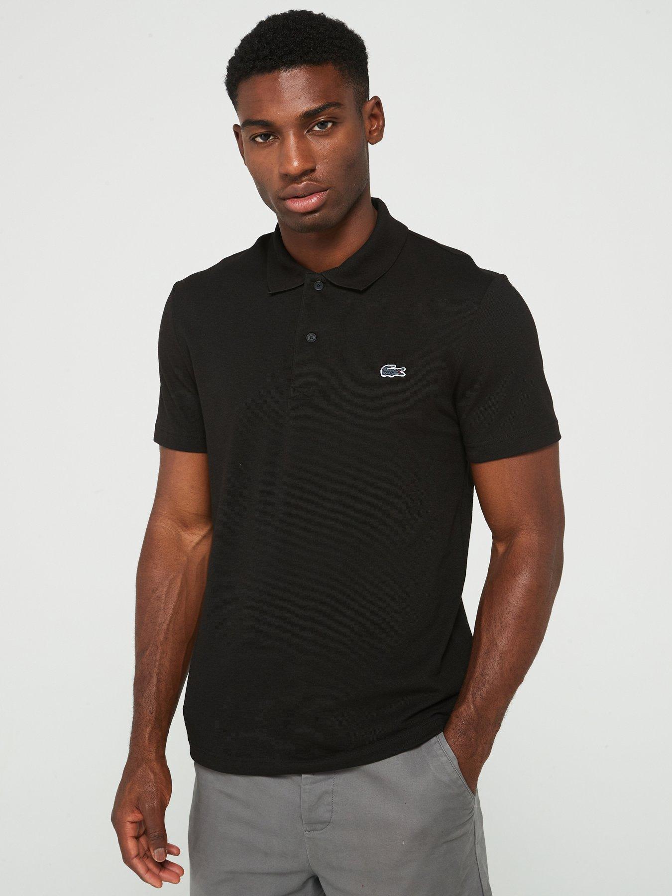 Lacoste Lacoste Regular Fit Cotton Ottoman Polo Shirt - Black